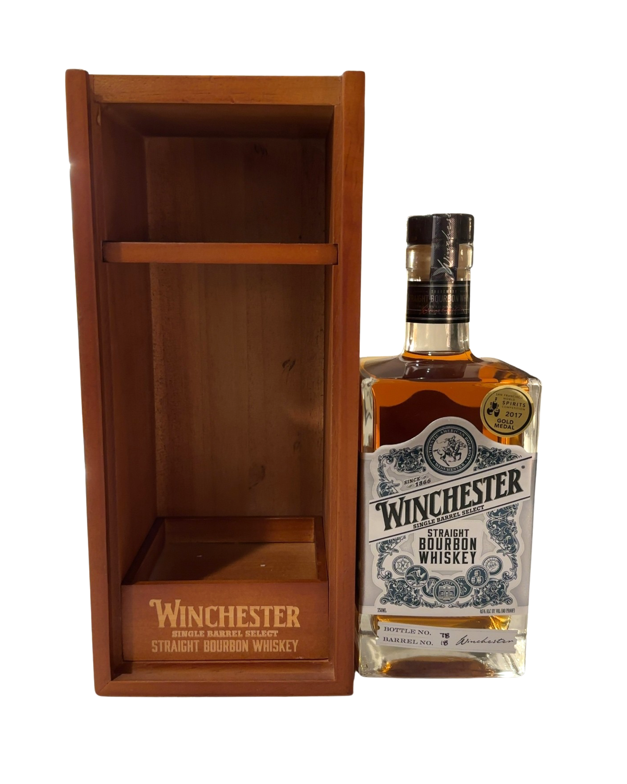 Winchester Single Barrel Select Straight Bourbon Whiskey 90 Proof 750ml