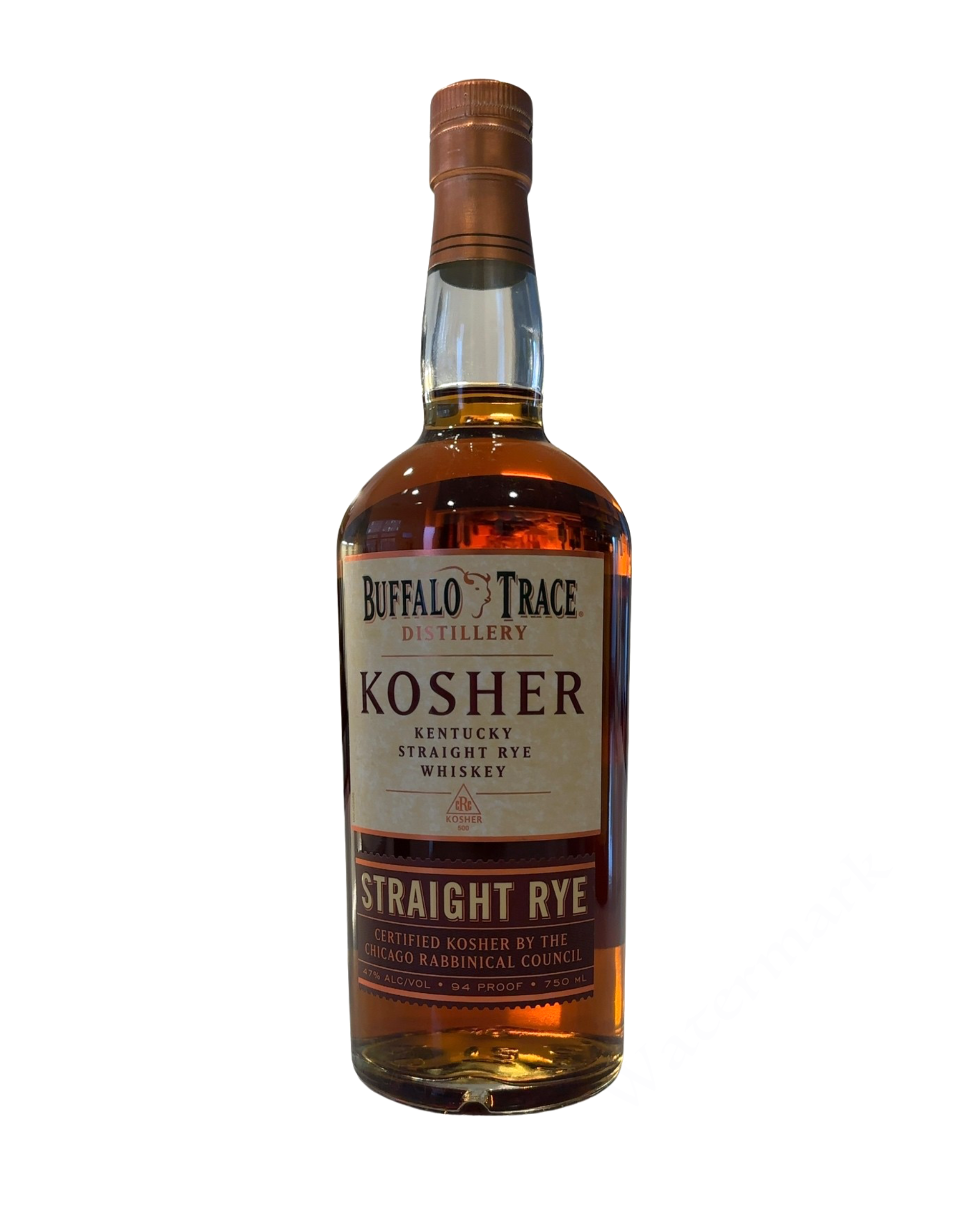 2025 Buffalo Trace Distillery Buffalo Trace Kosher Straight Rye Whiskey 94 Proof