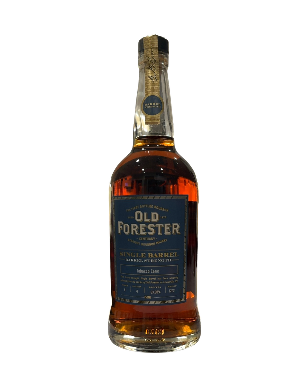 2021 Old Forester Single Barrel Barrel Strength Tobacco Cane 127.2 Proof 750ml