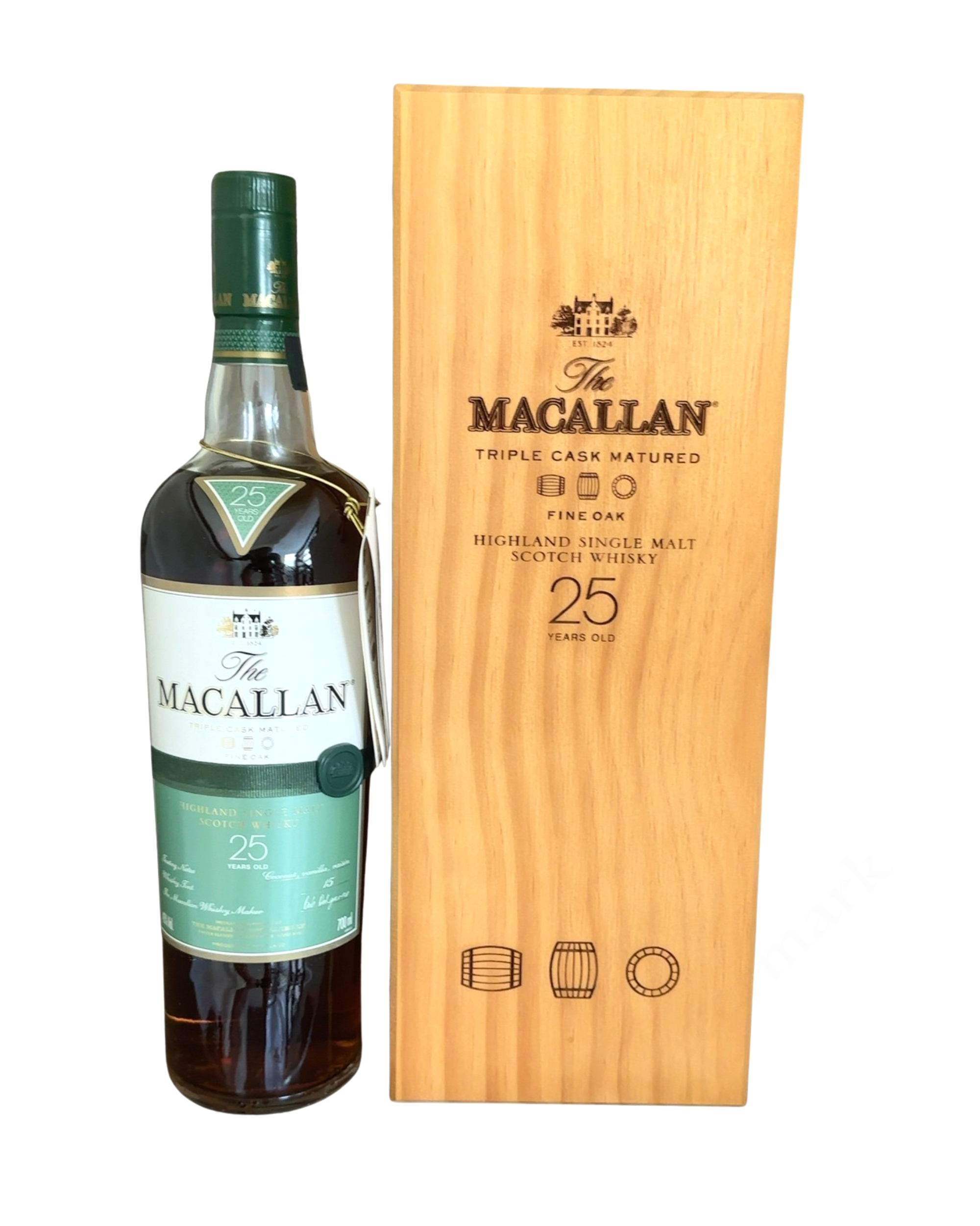 The Macallan Triple Cask Matured 25 Years Old Fine Oak Highland Single Malt Scotch Whisky