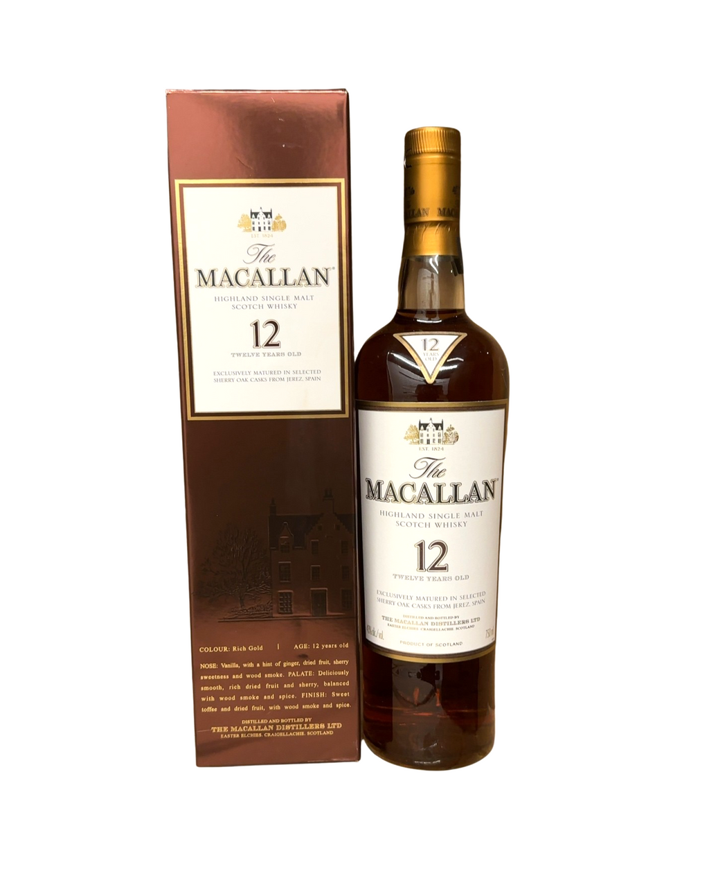 The Macallan 12 Year Highland Single Malt Scotch Whisky 86 Proof 750ml