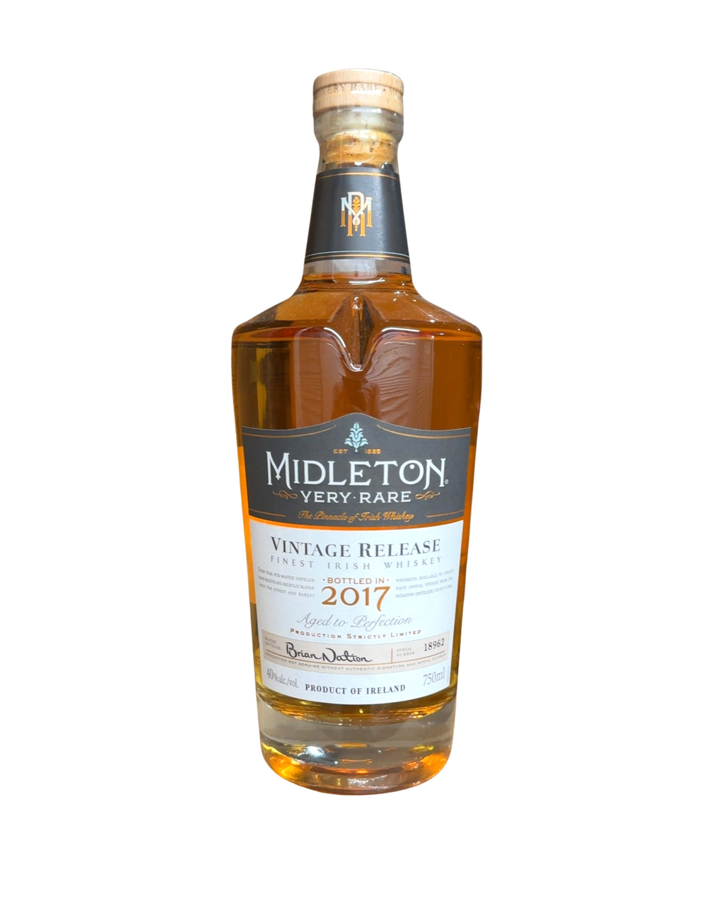 2017 Midleton Very Rare Vintage Release 80 Proof NO BOX 80 Proof 750ml