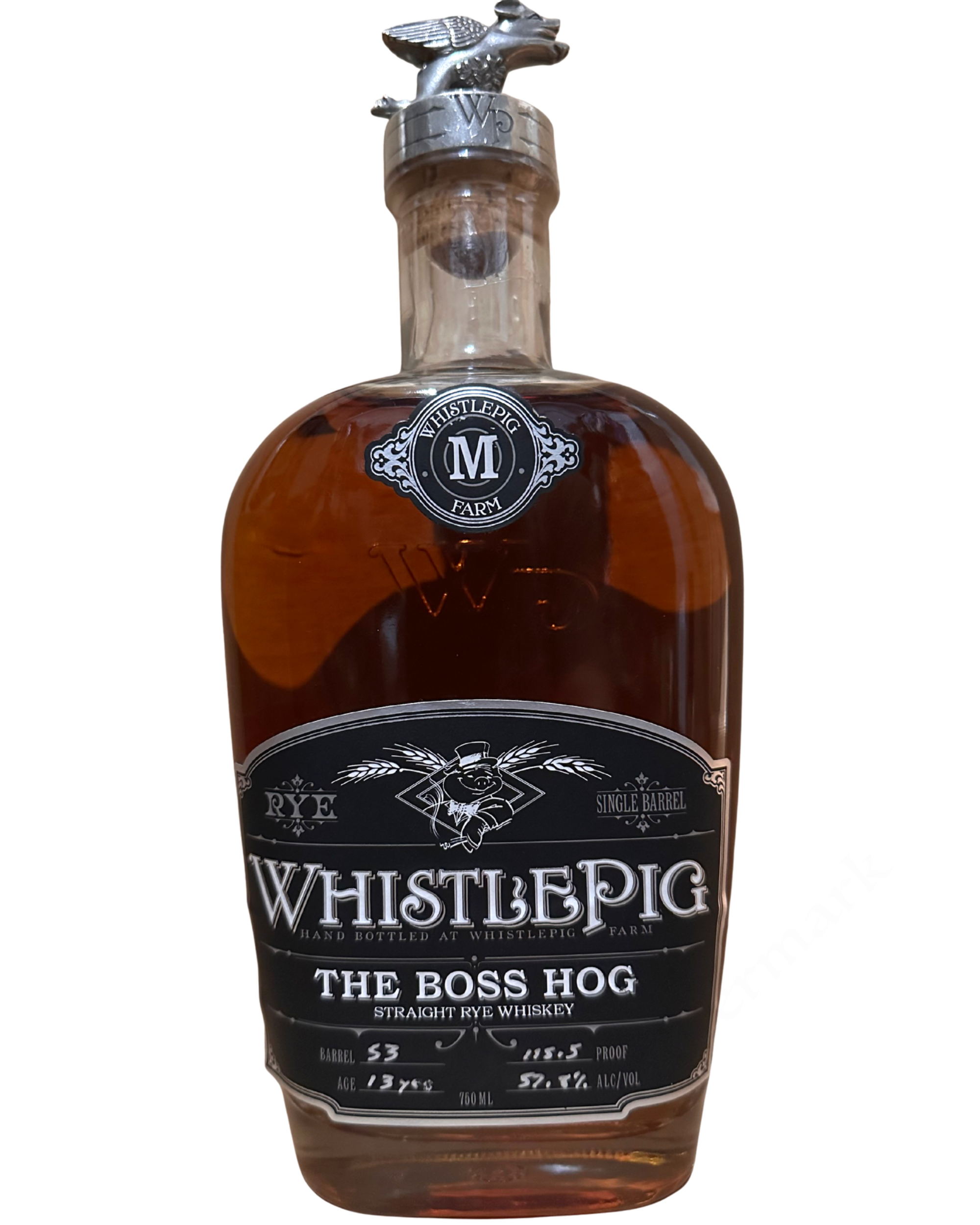 2014 WhistlePig The Boss Hog Straight Rye Whiskey 115.5 Proof