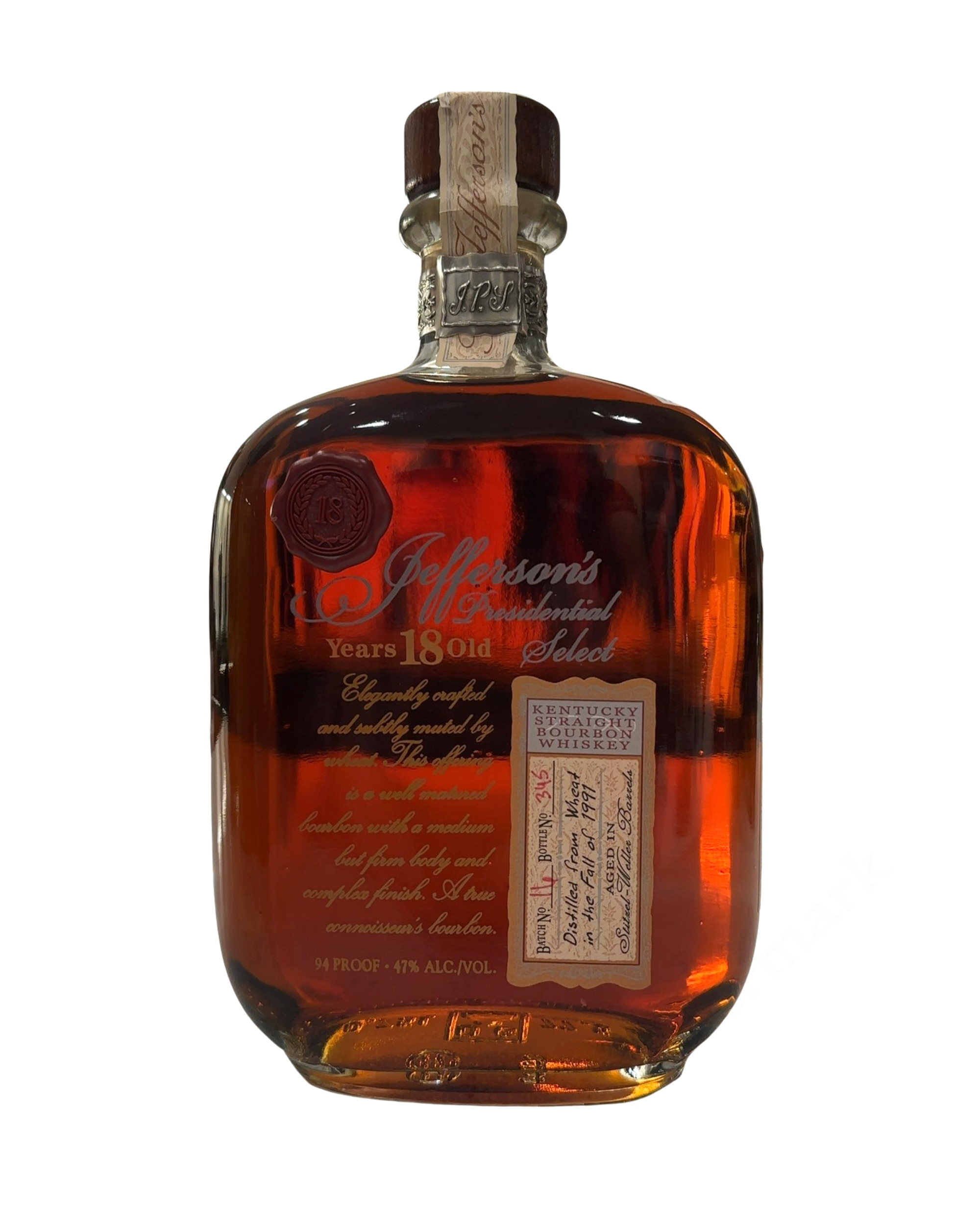 2009 Jefferson's Stitzel Weller Jefferson's Presidential Select 18 Years Old 94 Proof 750ml