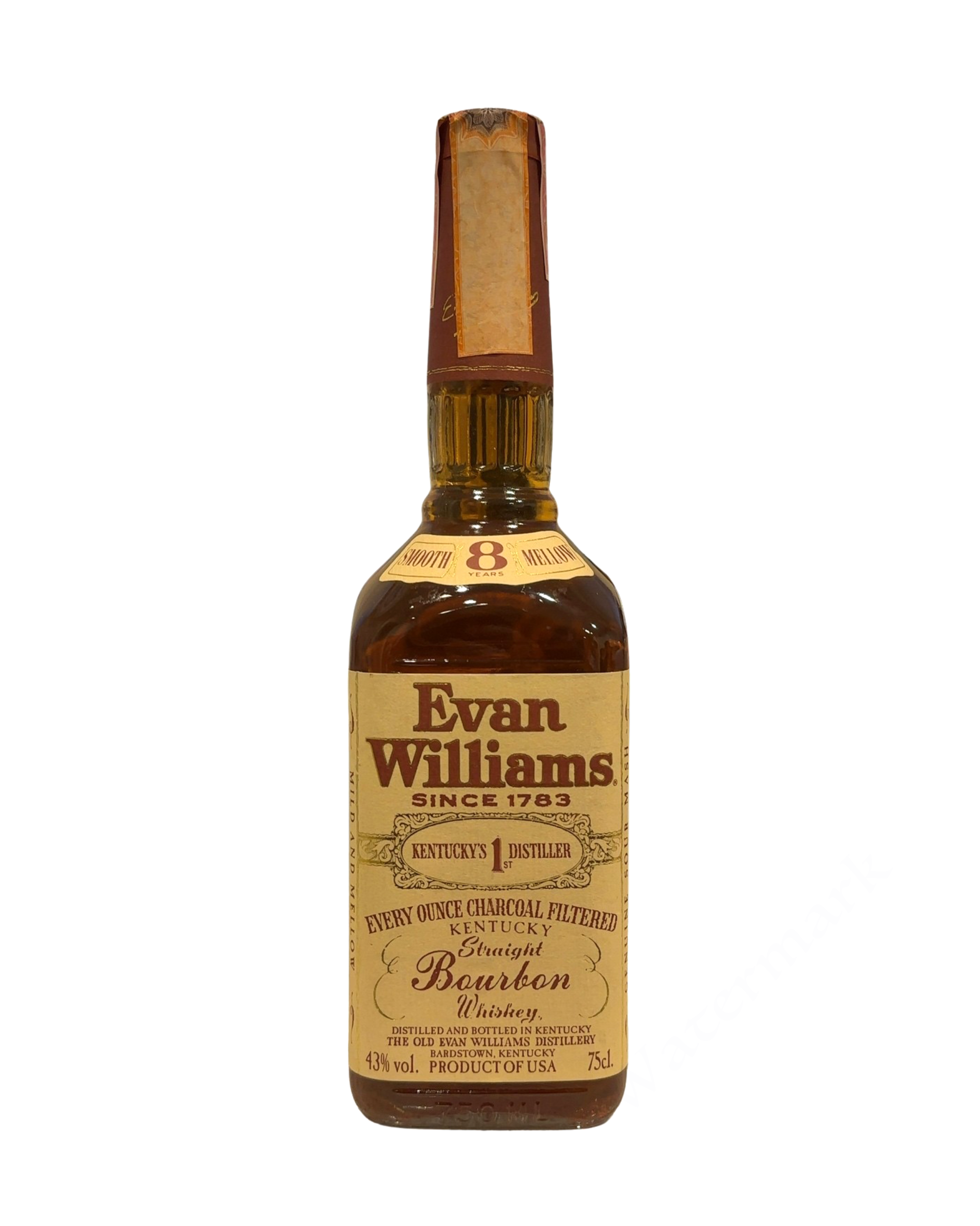 1990 Evan Williams Kentucky Straight Bourbon Whiskey 86 Proof