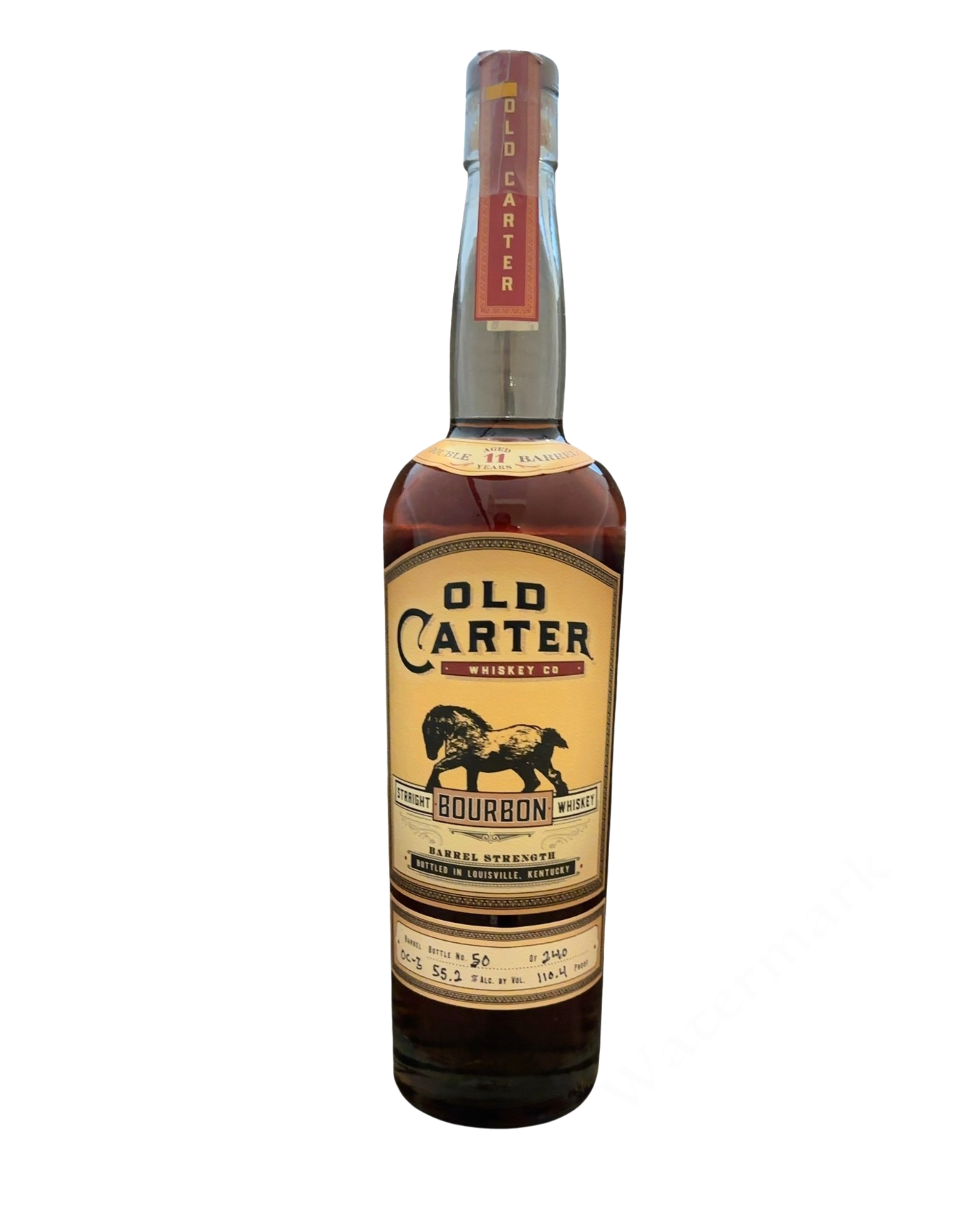 Old Carter Whiskey Co Old Carter Straight Bourbon Whiskey Barrel Strength 110.4 Proof