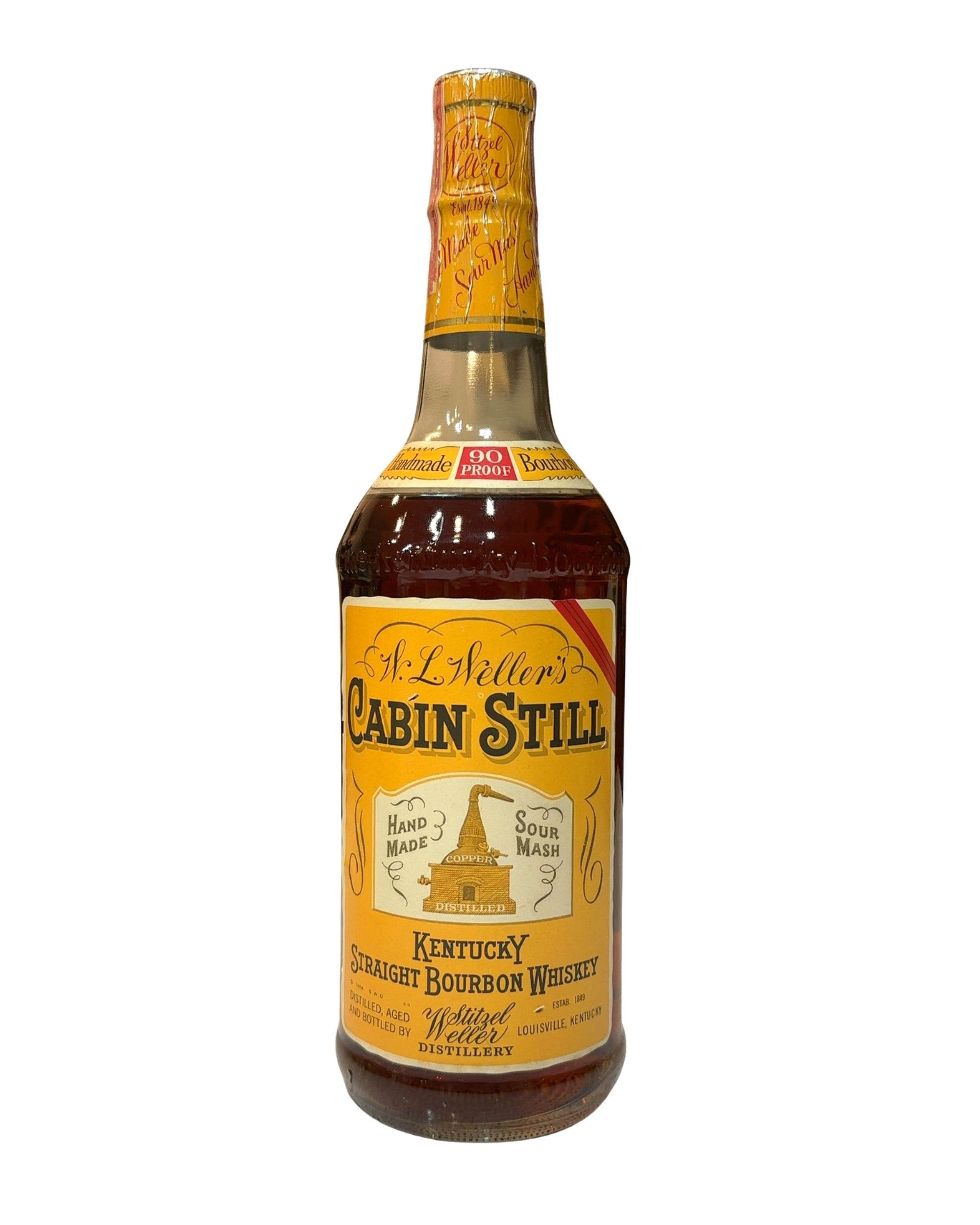 1971 Stitzel Weller Cabin Still Sportsman Bourbon 90 Proof 750ml