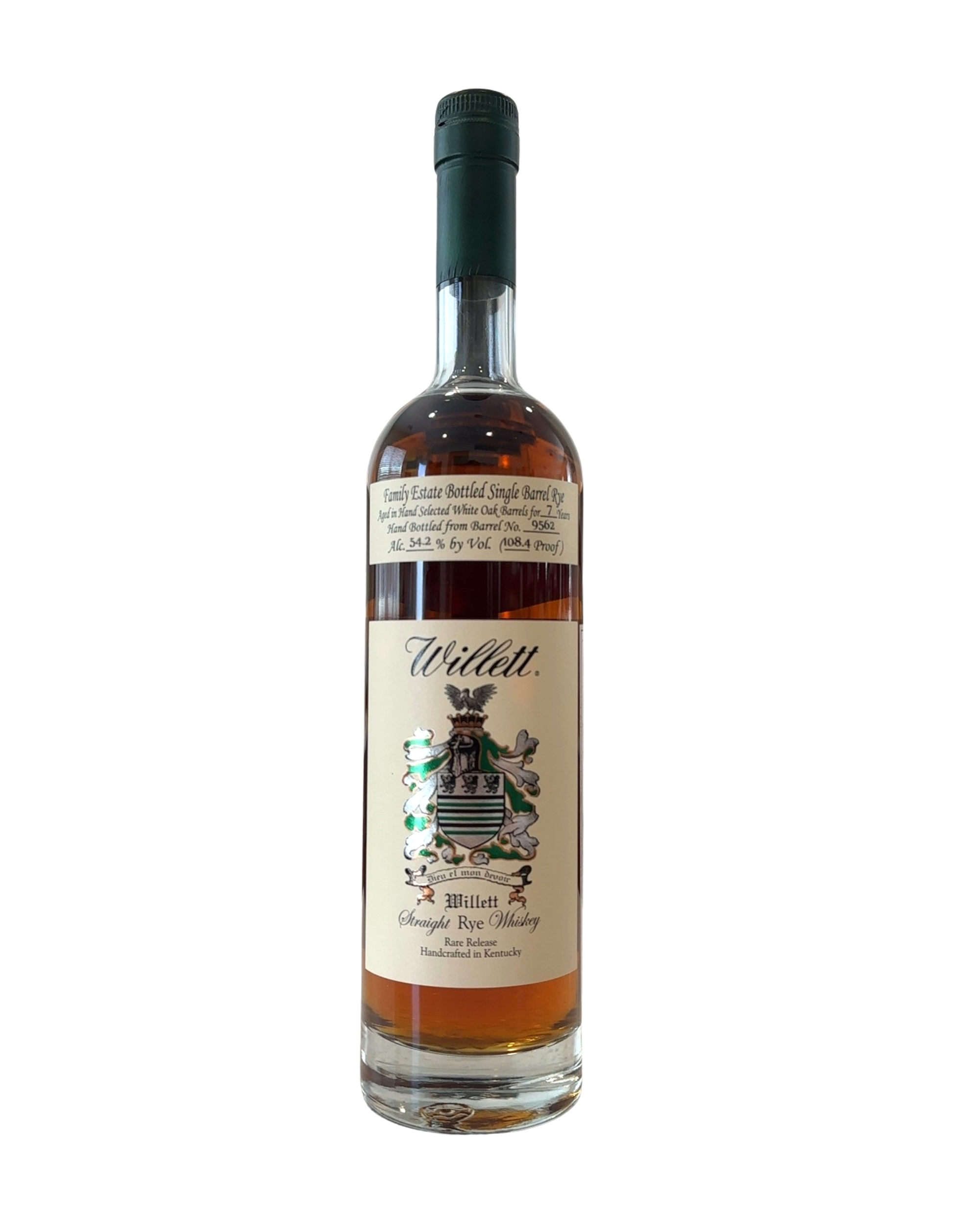 Willett Family Estate Bottled Single Barrel Rye 108.4 Proof 750ml