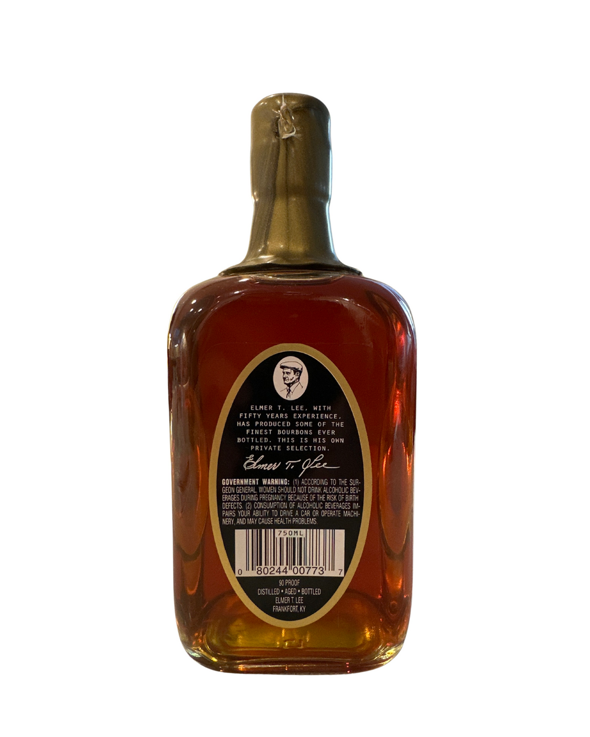 Elmer T. Lee Wax Single Barrel Sour Mash 90 Proof 750ml