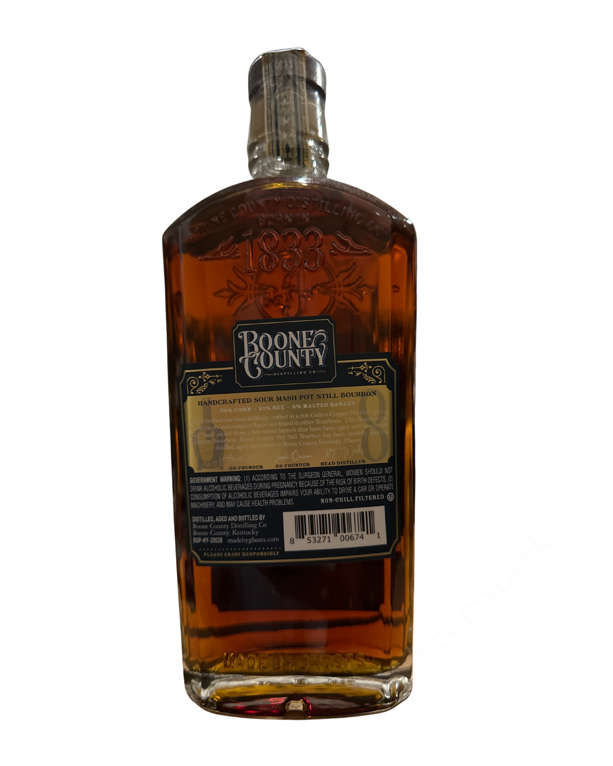Boone County Distilling Co. Kentucky Pot Still Bourbon Single Barrel 123.2 Proof