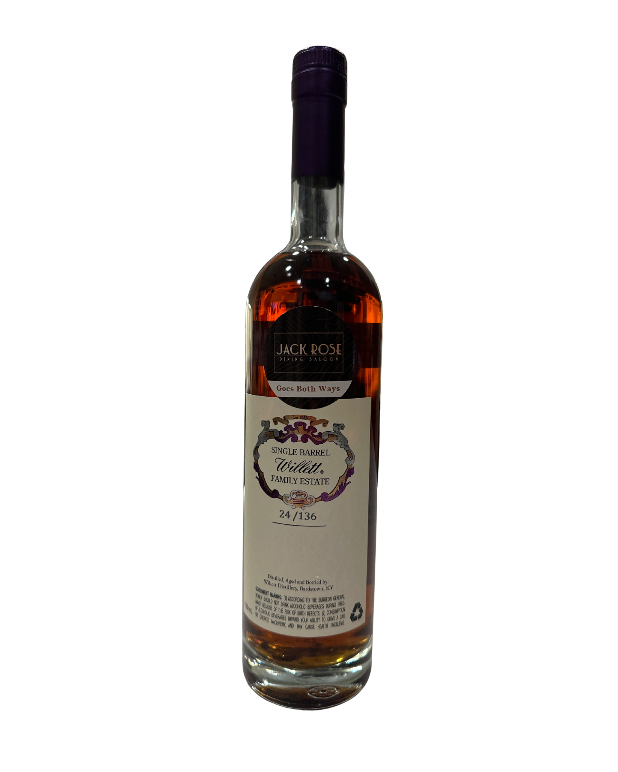 Willett 11 Year Single Barrel Select (Jack Rose) Bourbon 124.6 Proof 750ml