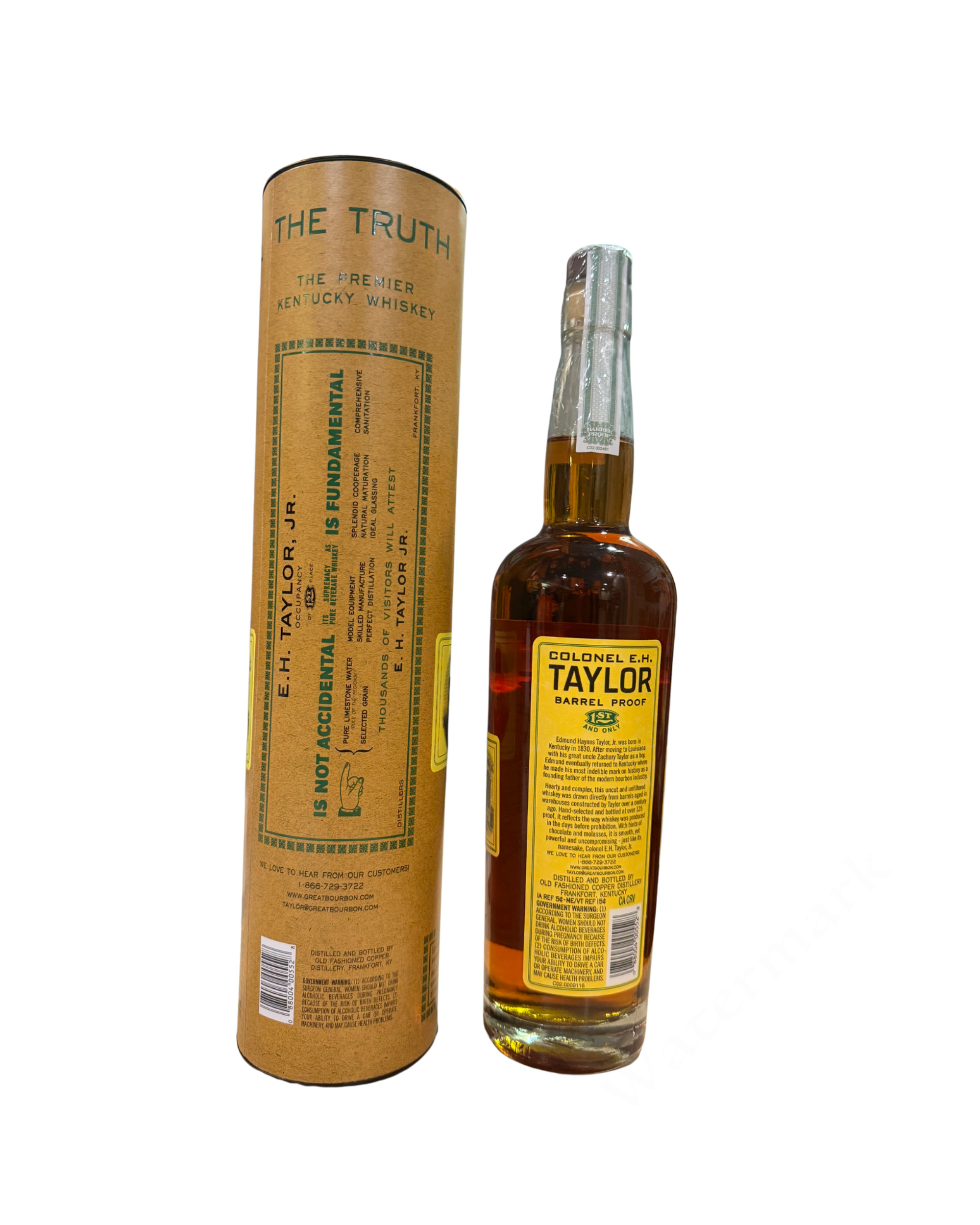 2026 Colonel E.H. Taylor, Jr. (Old Fashioned Copper Distillery) Colonel E.H. Taylor, Jr. Barrel Proof Uncut & Unfiltered 127.9 Proof 750ml