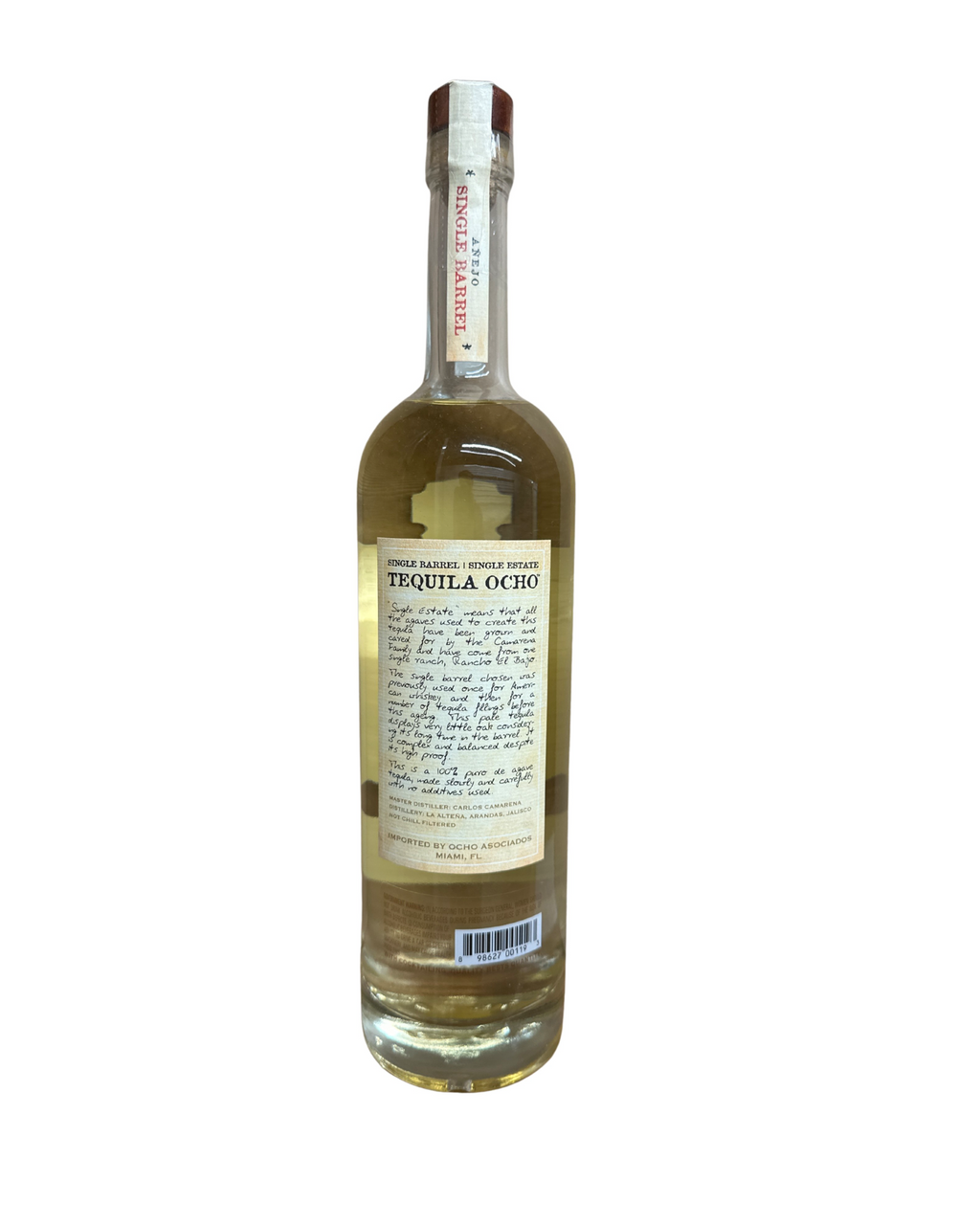 2018 TEQUILA OCHO Single Barrel Añejo 104 Proof 750ml