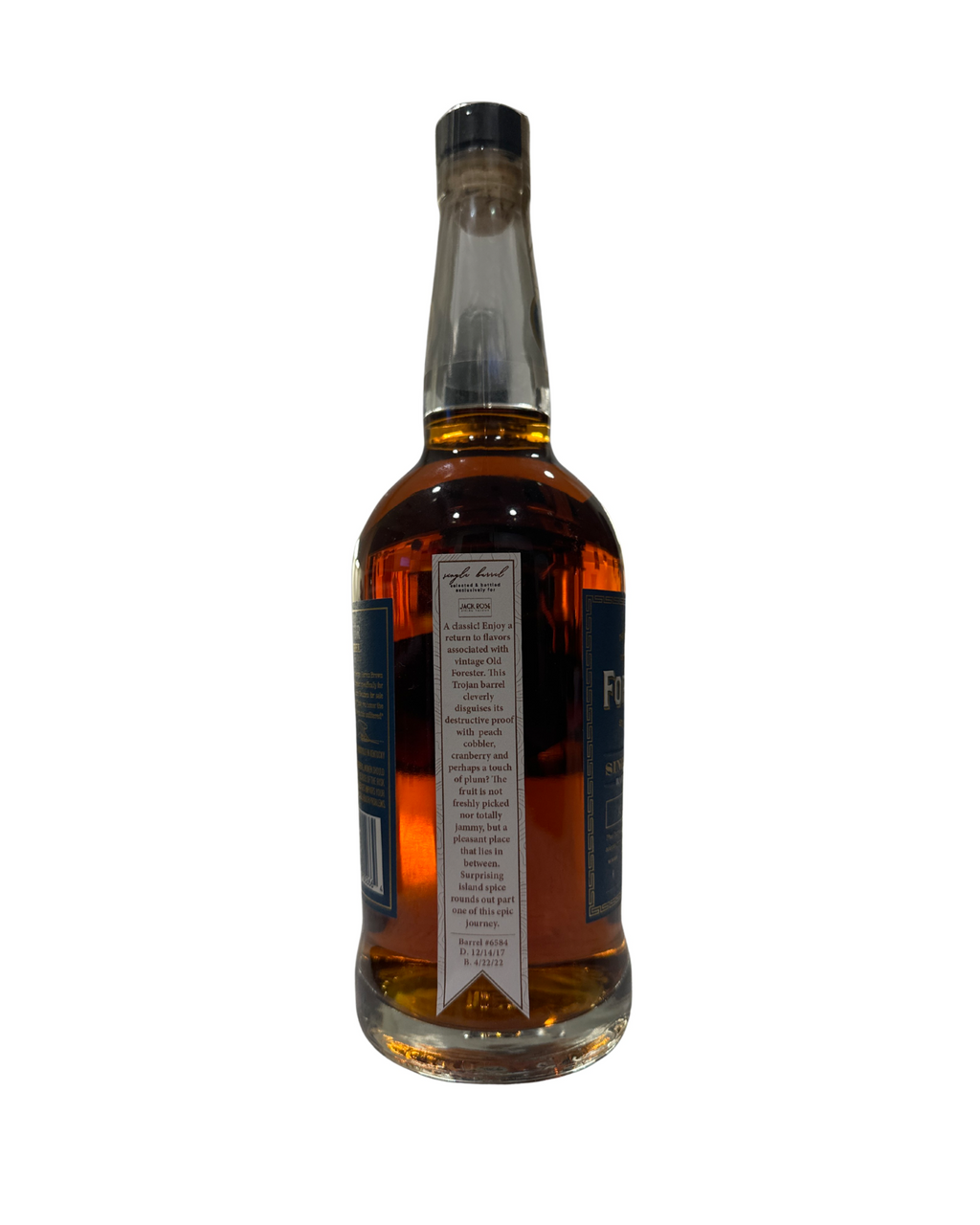 2022 Old Forester Single Barrel Barrel Strength Jack Rose Dining Saloon 125.0 Proof 750ml