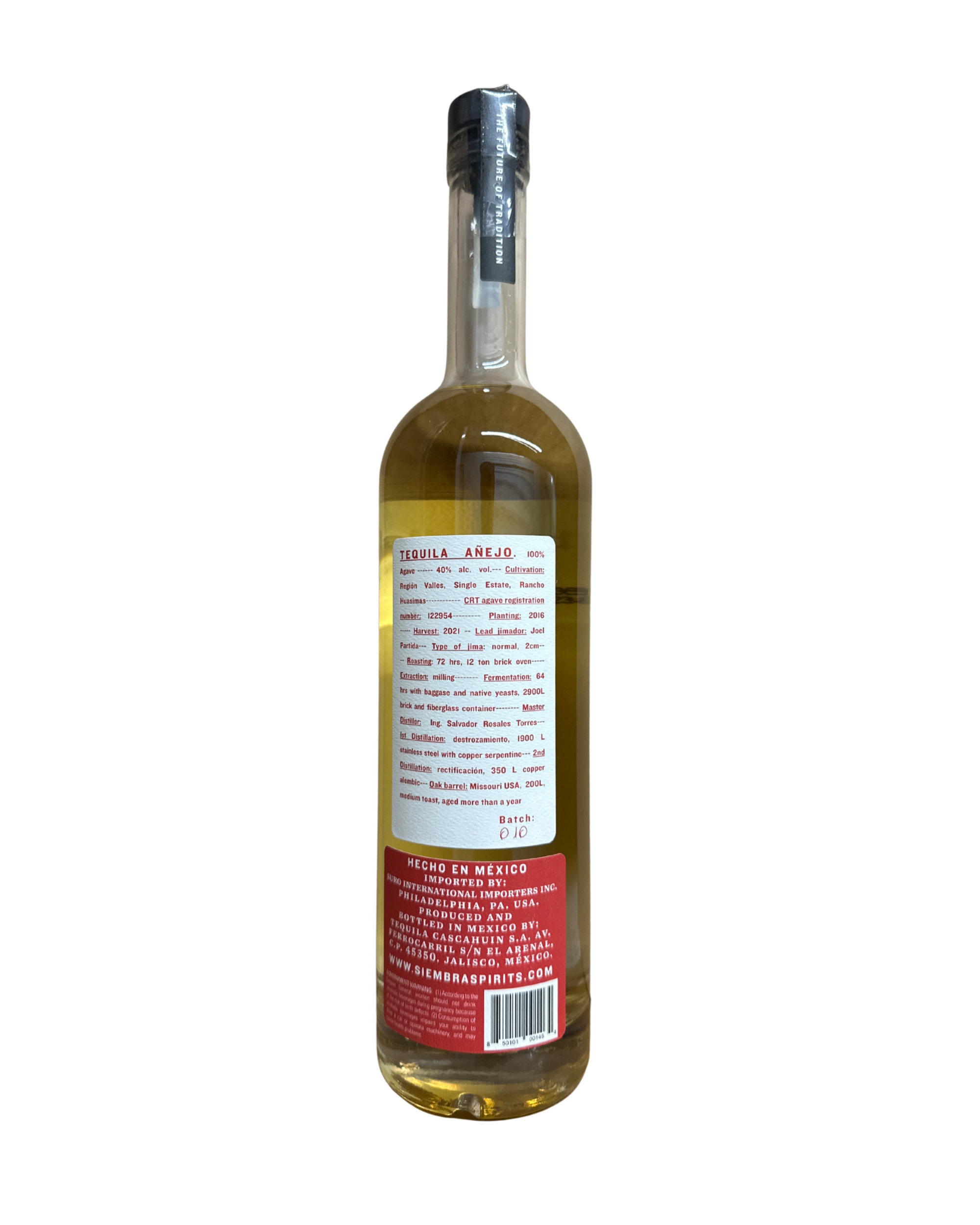 2023 Siembra Valles Siambra Valles Añejo 80 Proof 750ml