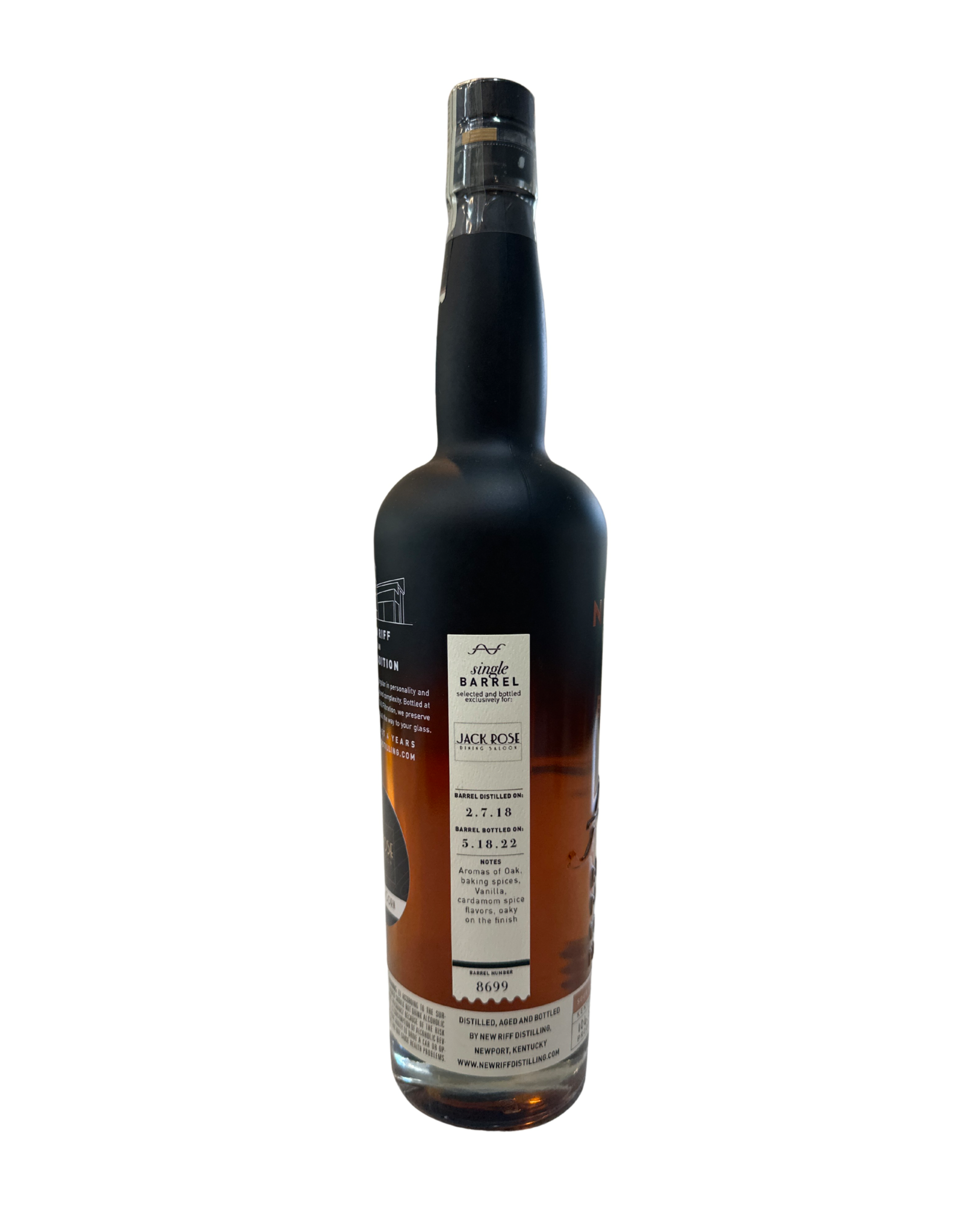 2022 New Riff Jack Rose Dining Saloon Karomel Corn 106.8 Proof 750ml