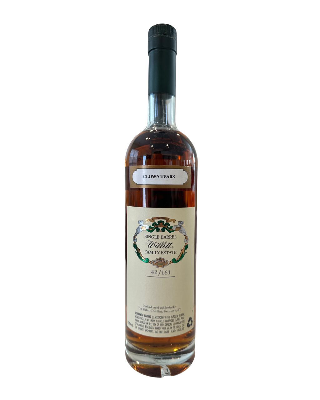 Willett Clown Tears Family Estate Bottled Single Barrel Rye 118.2 Proof 750ml