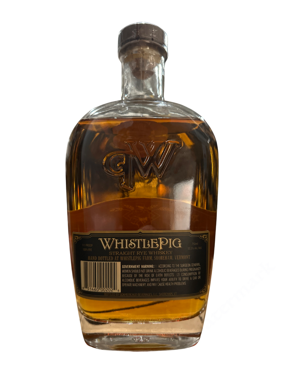 WhistlePig Straight Rye Whiskey 111 Proof