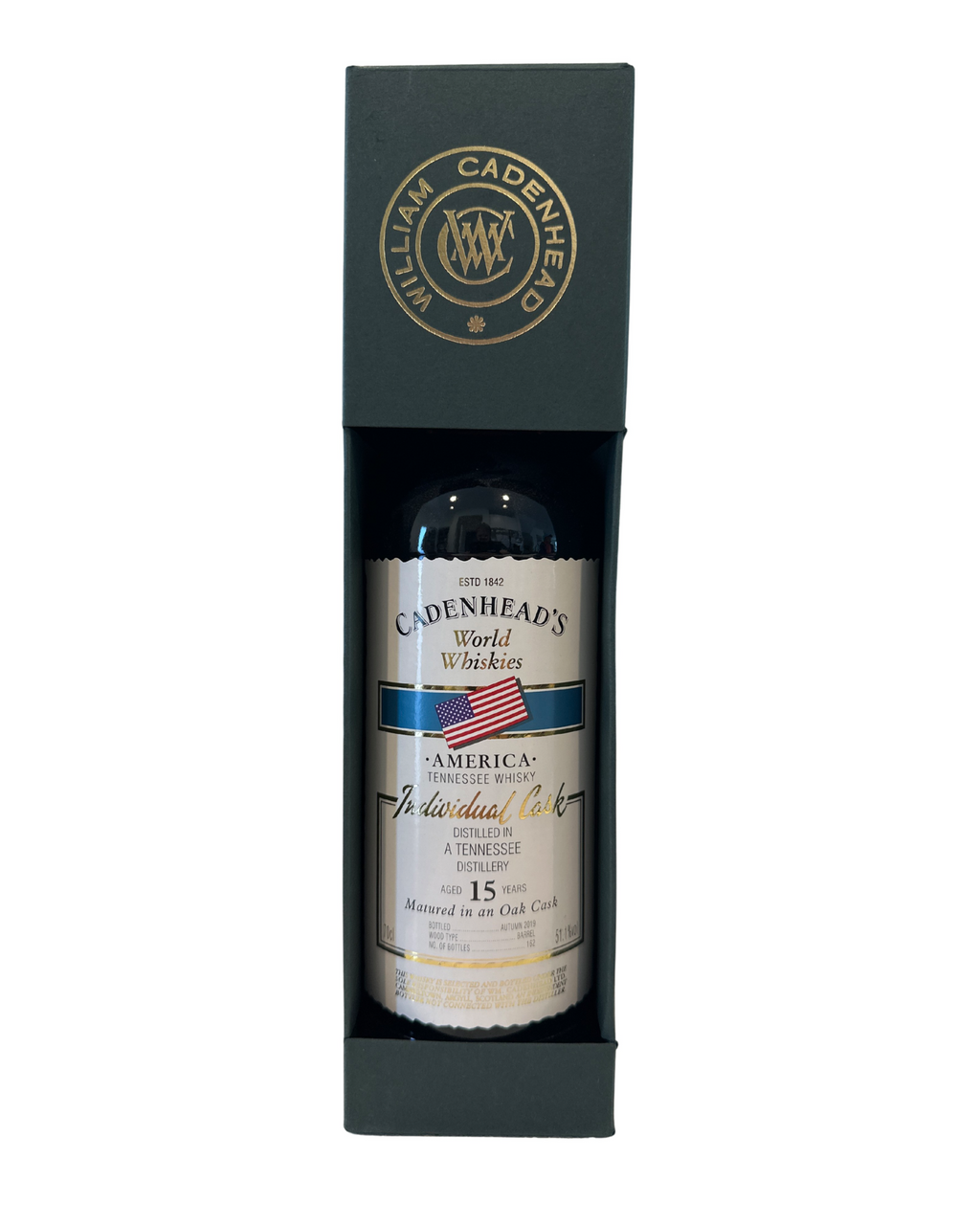 2019 Cadenhead's World Whiskies America Tennessee Whisky Individual Cask 102.2 Proof 700ml