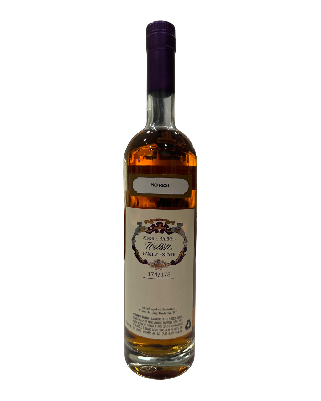 Willett No Resi Willett Family Estate Bottled Single Barrel Bourbon 122.4 Proof 750ml
