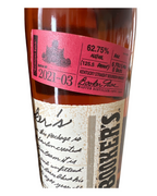 2021 Jim Beam Booker's Bourbon 125.5 Proof 750ml Batch 2021-03