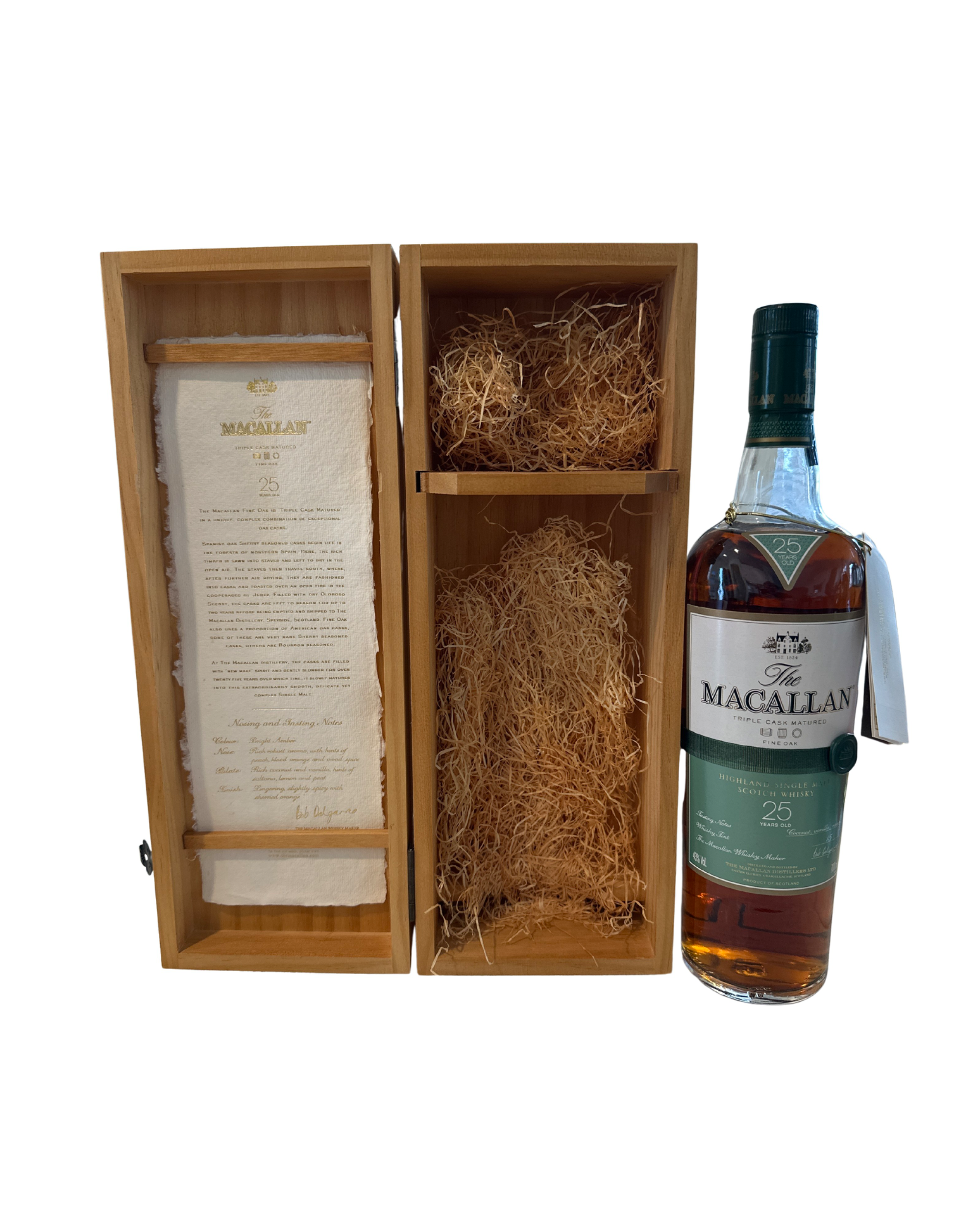 The Macallan Triple Cask Matured 25 Years Old Fine Oak Highland Single Malt Scotch Whisky