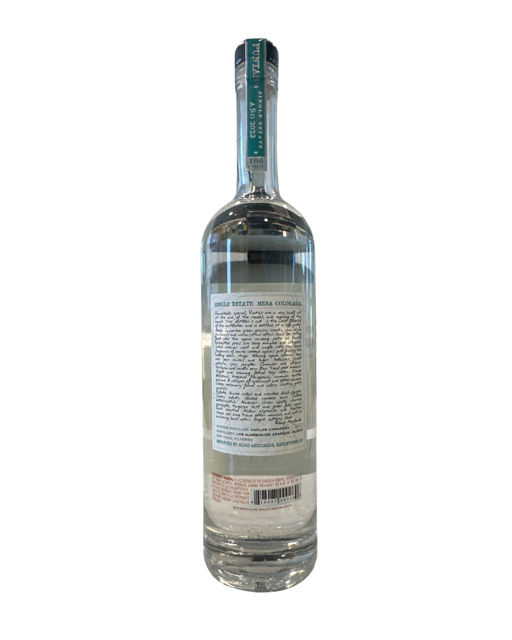2023 Tequila Ocho Puntas Single Estate Tequila Plata 106 Proof 750ml