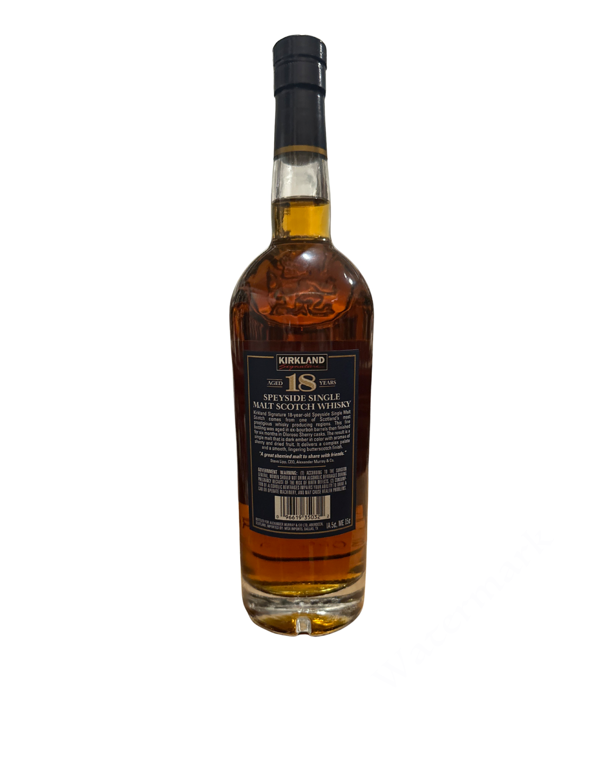 Kirkland (produced by Alexander Murray & Co. Ltd.) Kirkland 18 Years Speyside Single Malt Scotch Whisky Sherry Cask Finish 92 Proof