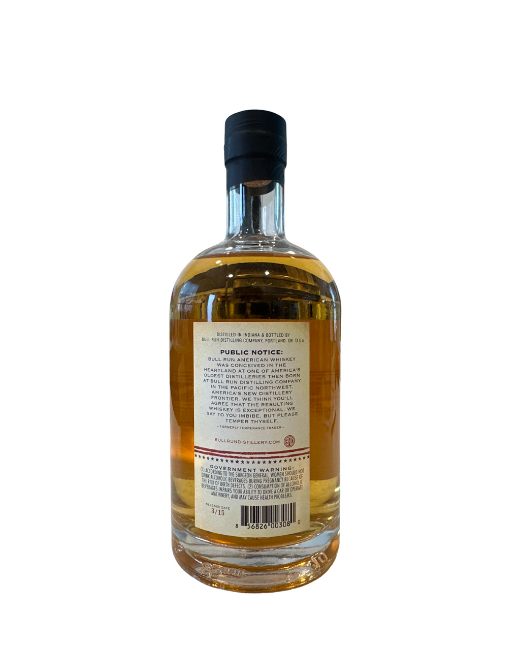 2015 Bull Run Distilling MGP American Whiskey 9 Year 83.88 Proof 750ml
