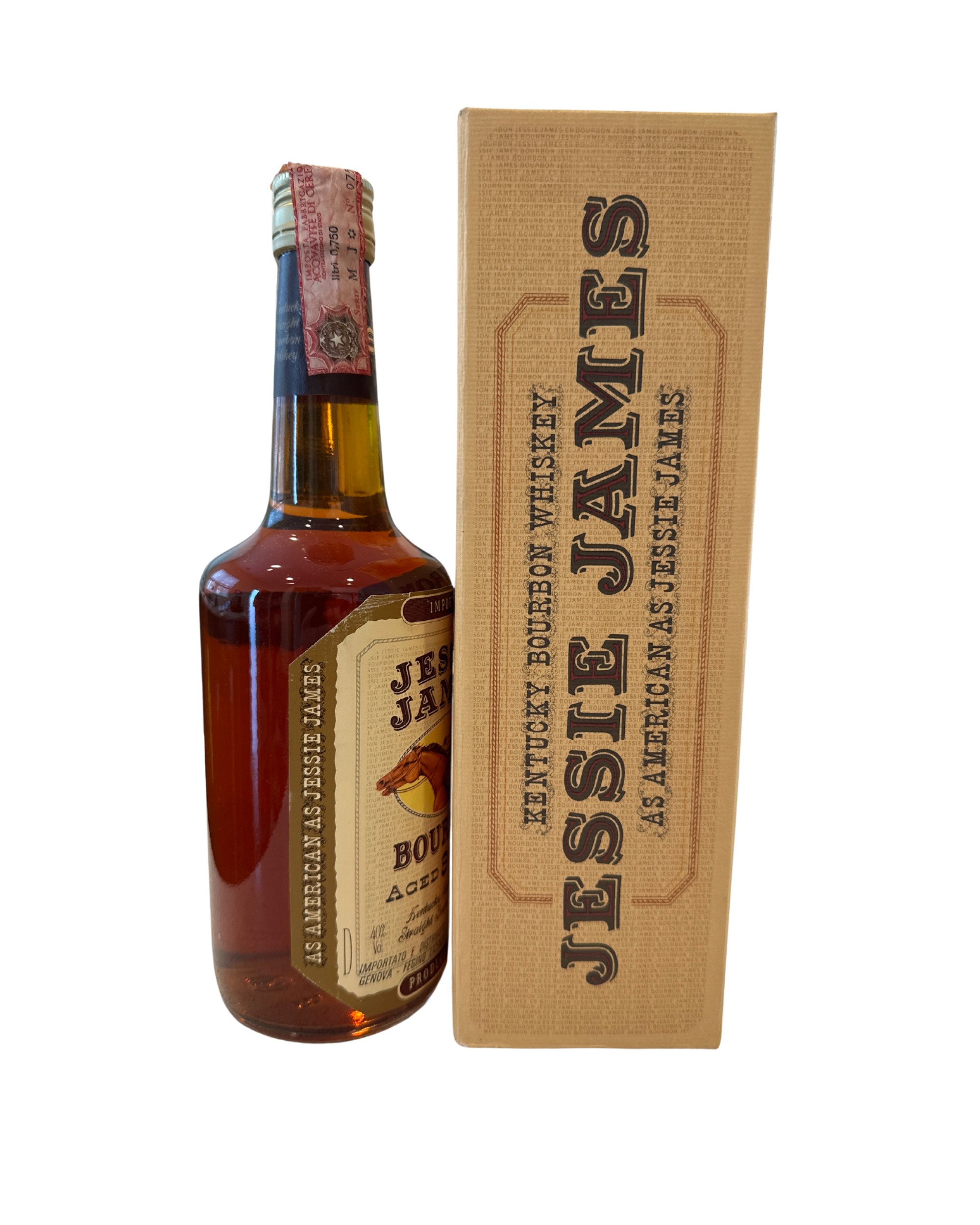 Jessie James Bourbon Kentucky Rare De Luxe Straight Bourbon Whiskey 80 Proof 700ml