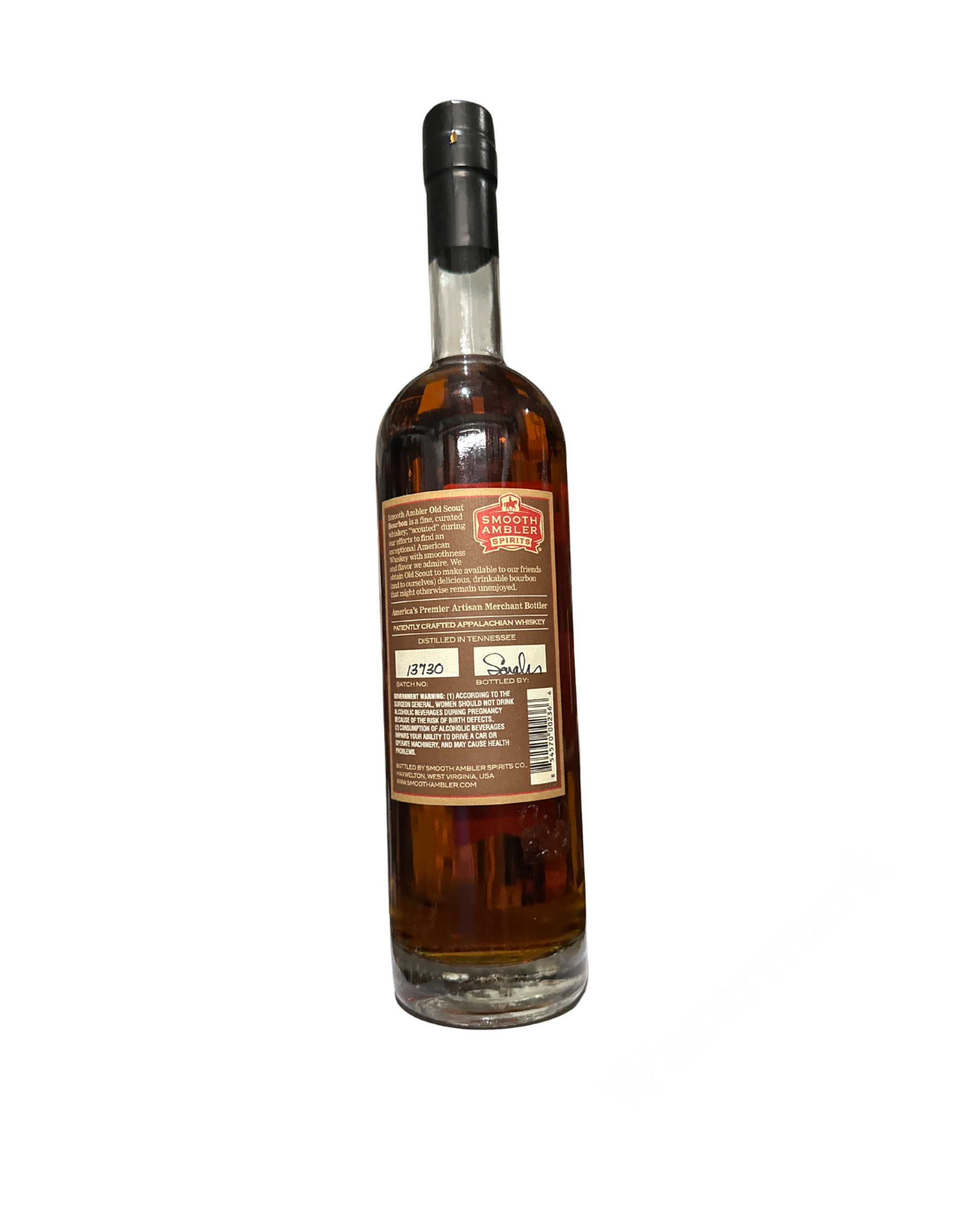 Smooth Ambler Old Scout Single Barrel Select Cask Strength Straight Bourbon Whiskey 95.8 Proof 750ml