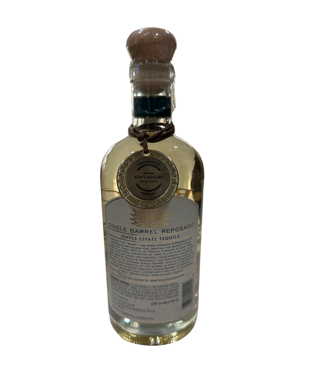 2021 Corazón Single Barrel Reposado 80 Proof 750ml