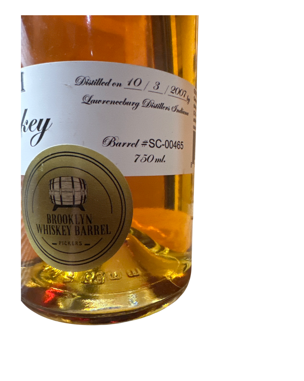 2022 Obtainium 15 Year Light Whiskey 134.6 Proof 750ml