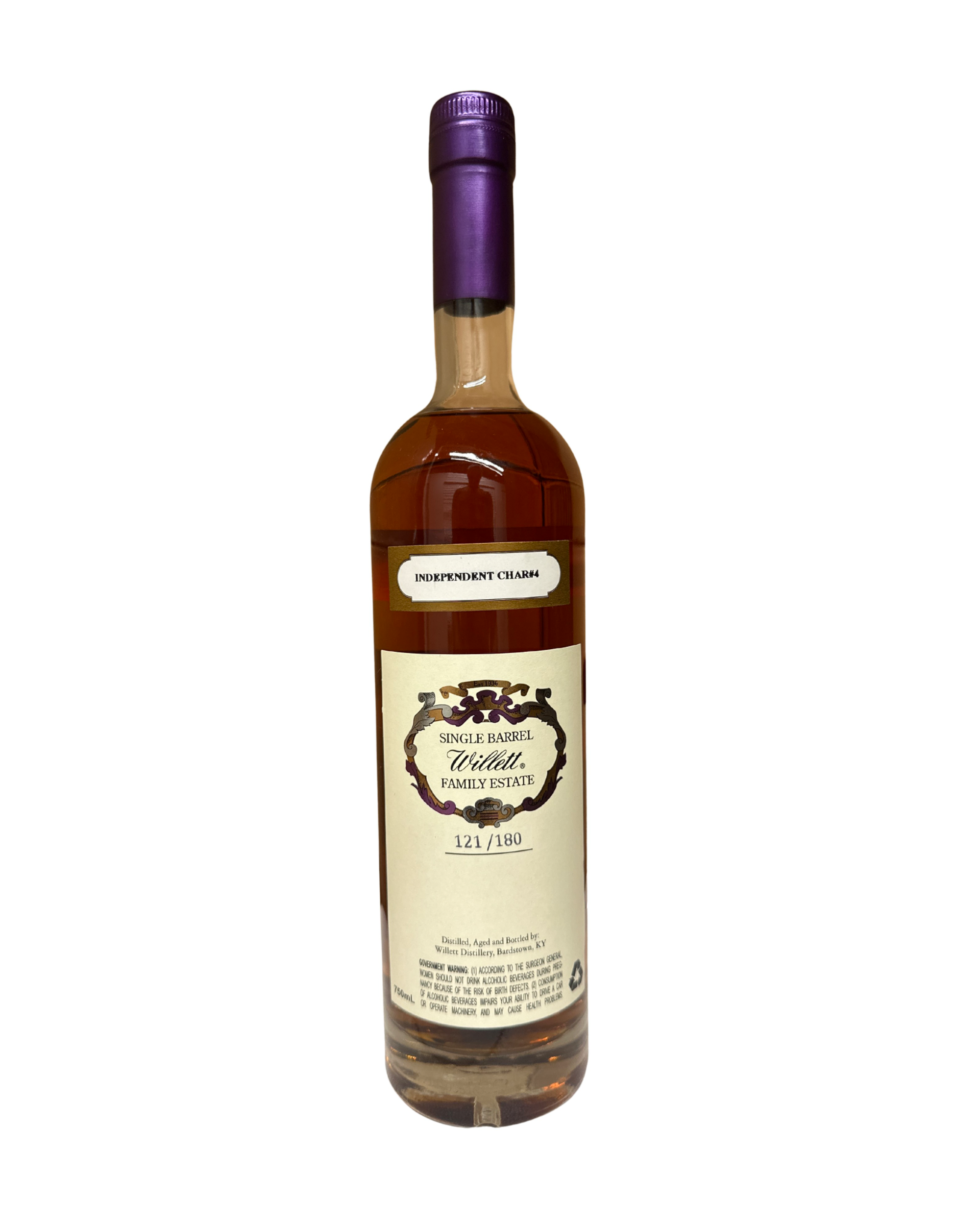 Willett Independent Char #4 Family Estate Bottled Single Barrel Bourbon 126 Proof 750ml