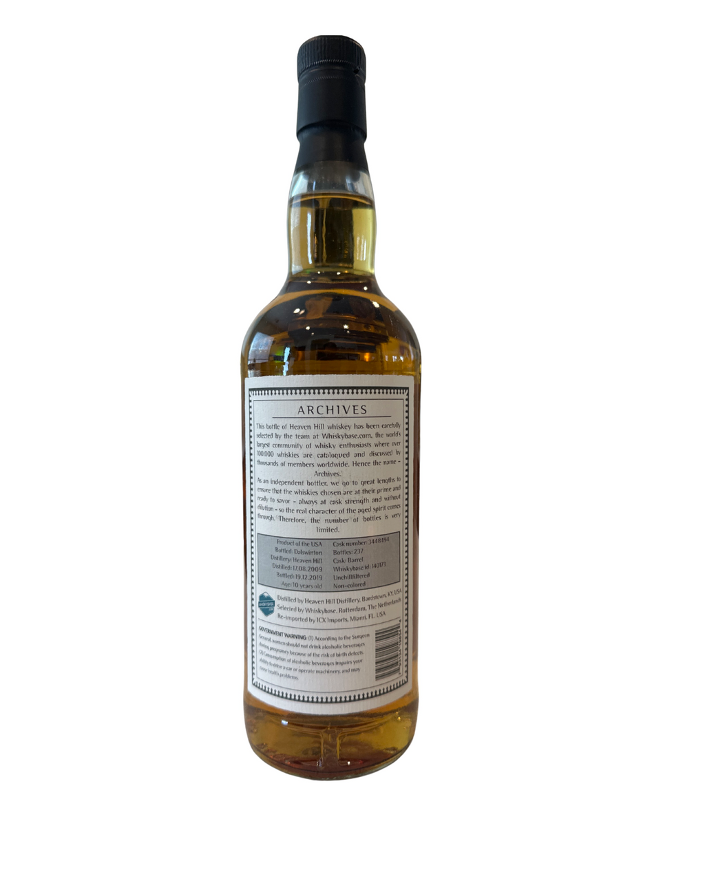 2019 Heaven Hill Distillery Archives American Whiskey 129.0 Proof 750ml