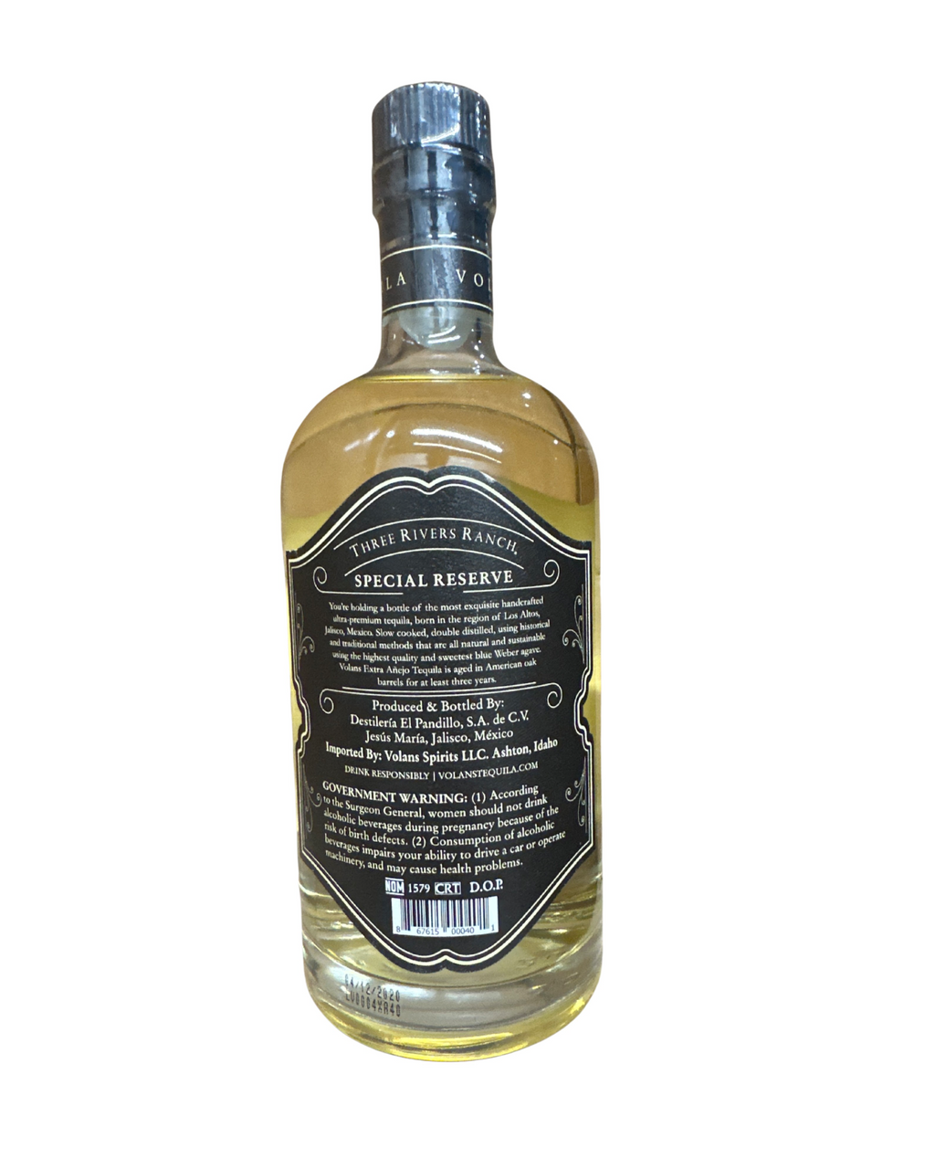 2020 VOLANS ULTRA PREMIUM TEQUILA EXTRA AÑEJO 80 Proof 750ml