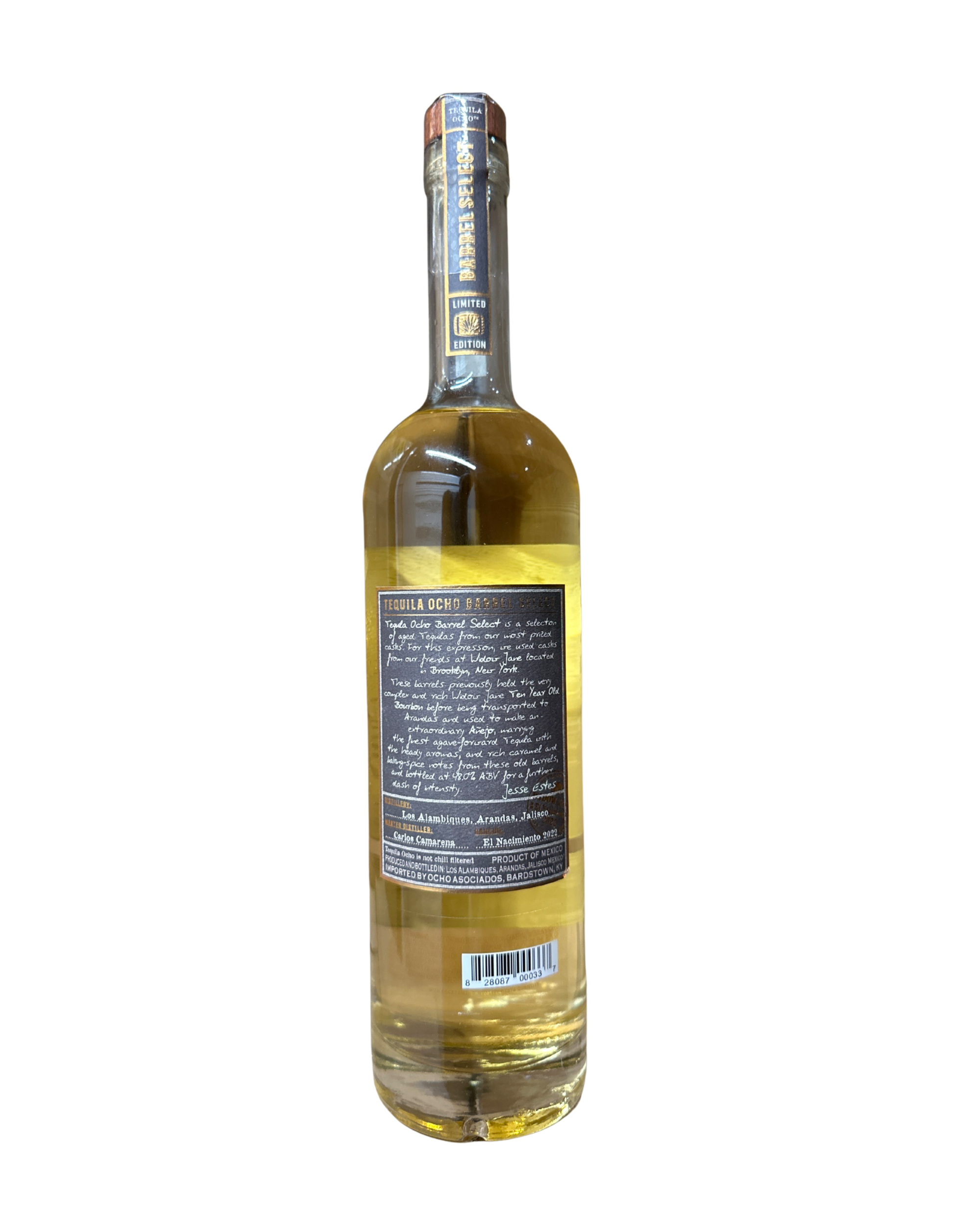 2022 Tequila Ocho Widow Jane Single Estate Tequila Ocho Tequila Añejo 96 Proof 750ml