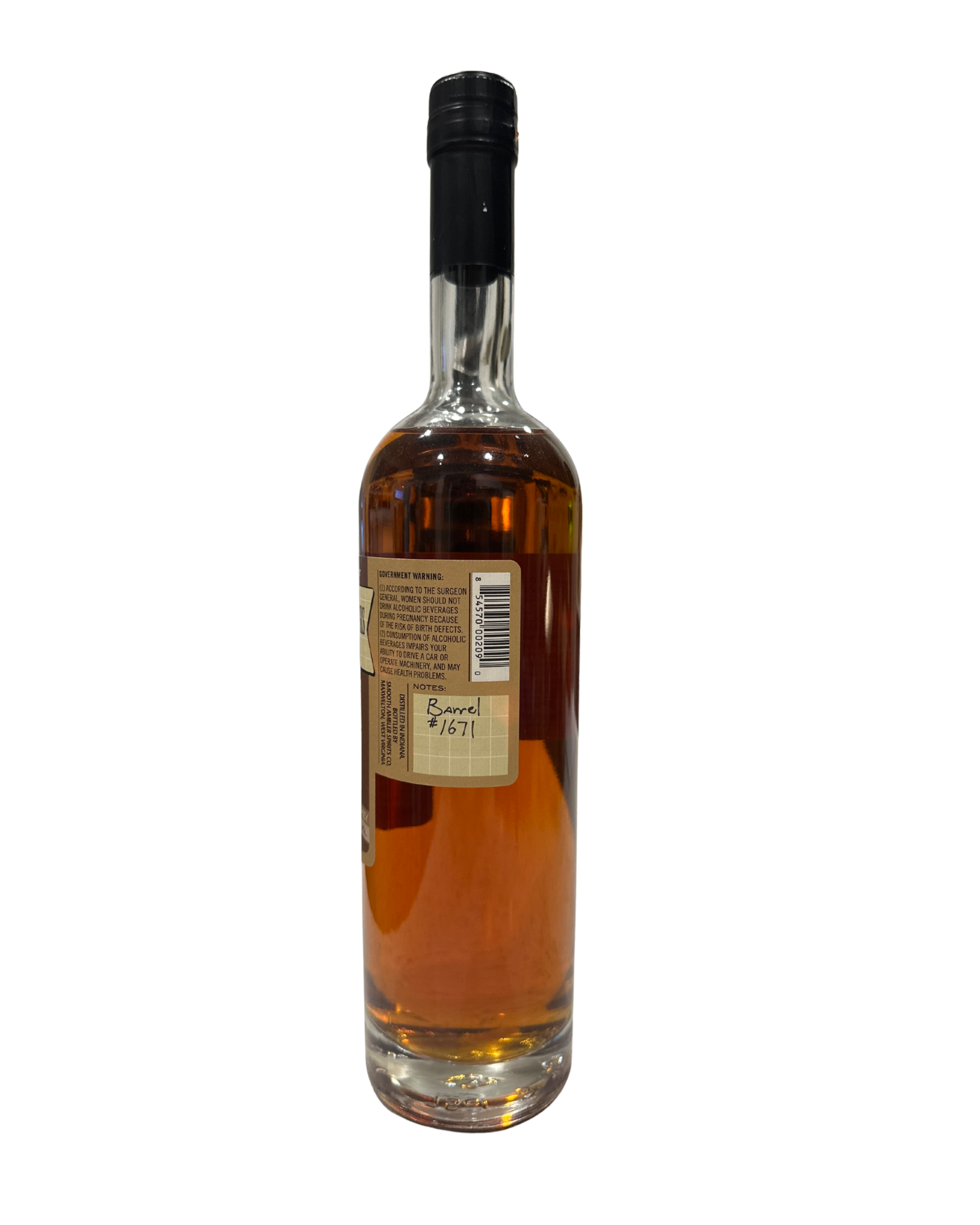 Smooth Ambler Old Scout 9 Year Single Barrel Select (Warehouse Liquors) Bourbon 100.4 Proof 750ml