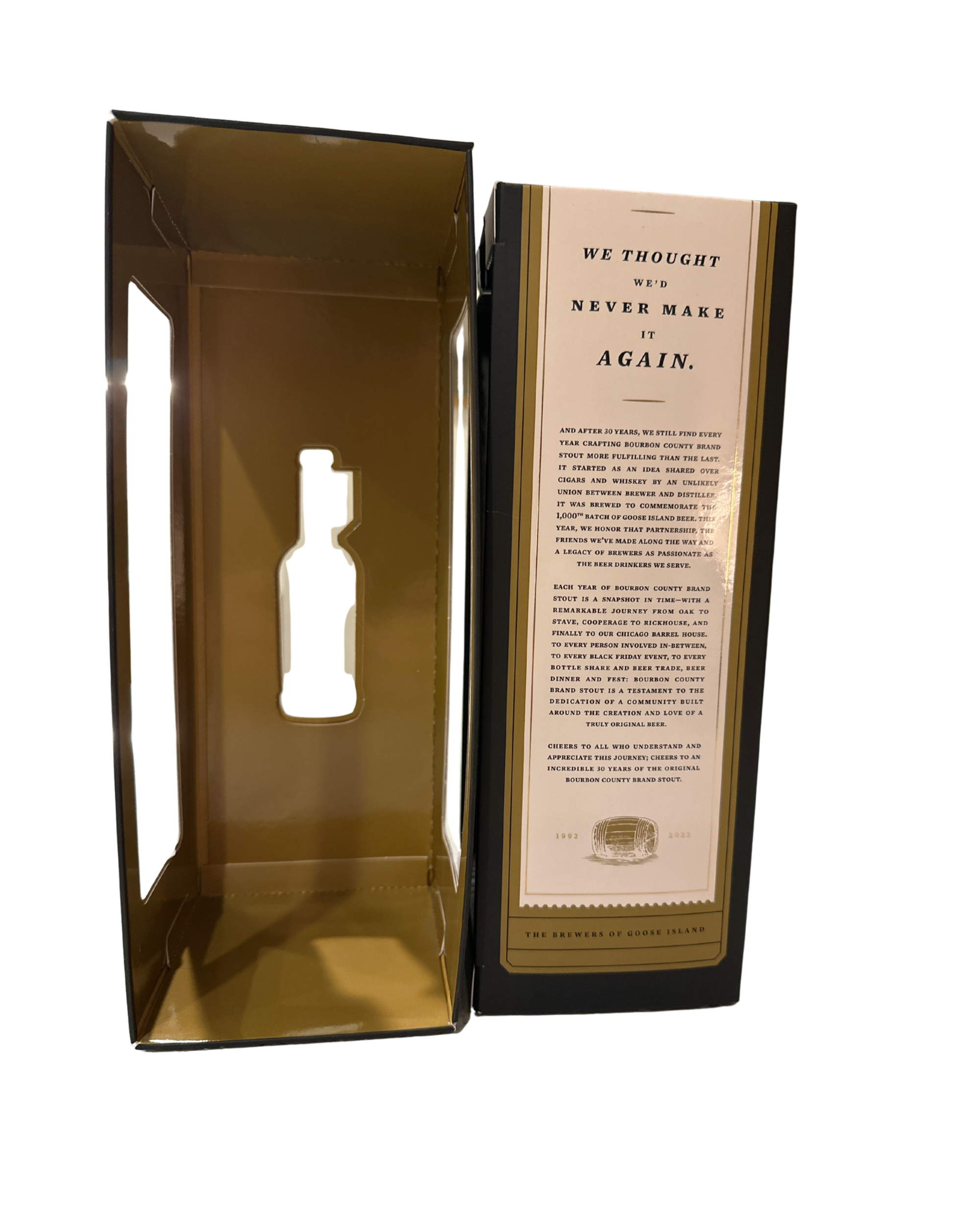 2022 Goose Island BOURBON COUNTY 30TH ANNIVERSARY RESERVE STOUT 28.8 Proof 500ml
