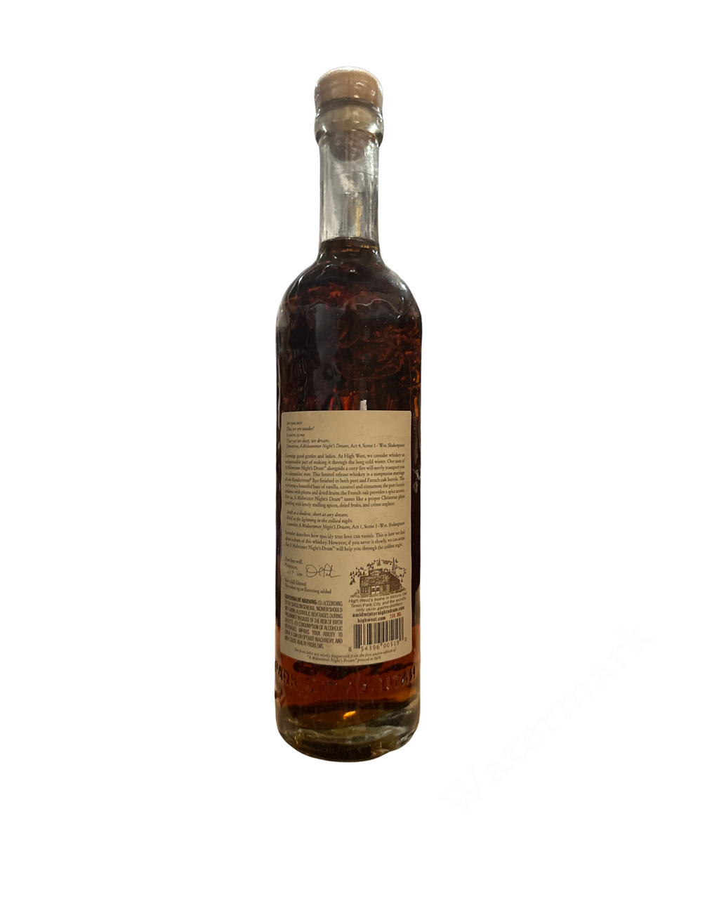 2015 High West Distillery A Midwinter Nights Dram 98.6 Proof Batch Act 3