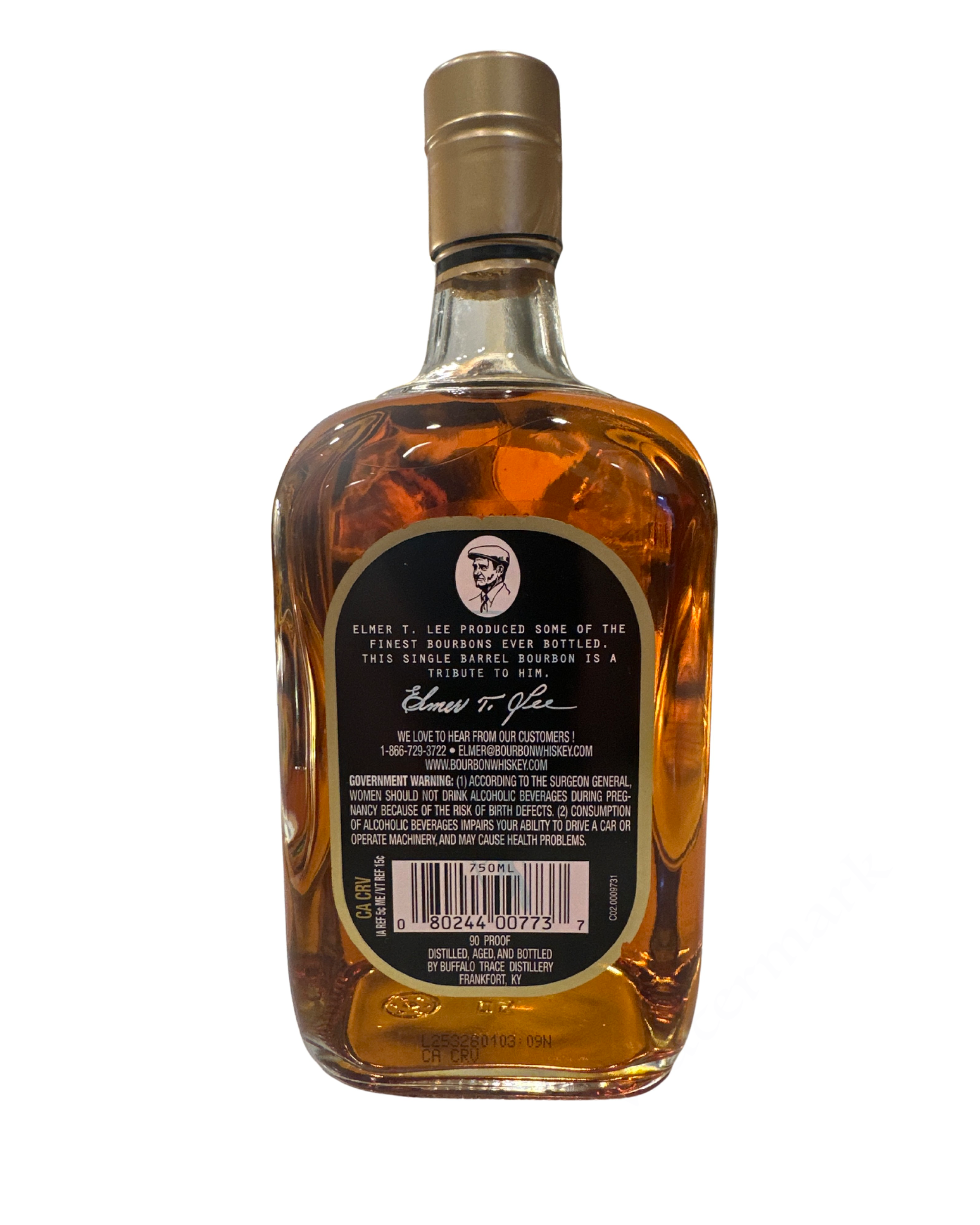 2025 Elmer T. Lee Single Barrel Sour Mash 90 Proof