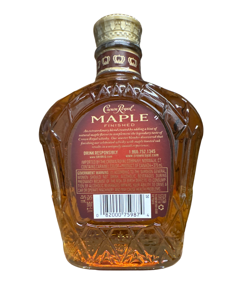 The Crown Royal Distilling Company Crown Royal Maple Finished 80 Proof 80 Proof 375ml
