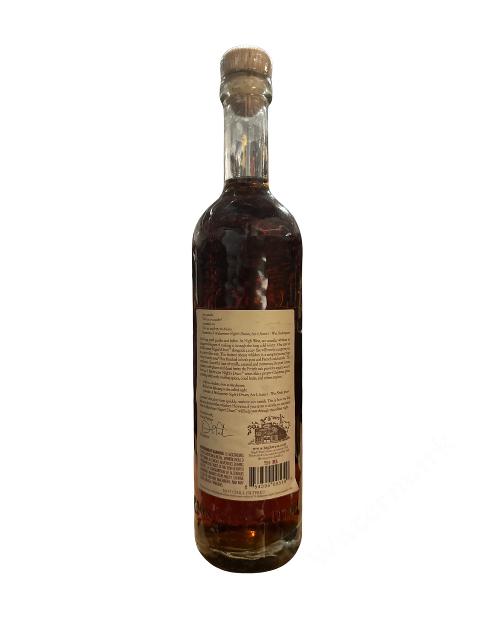 2014 High West Distillery A Midwinter Nights Dram 98.6 Proof 750ml (Act 2)