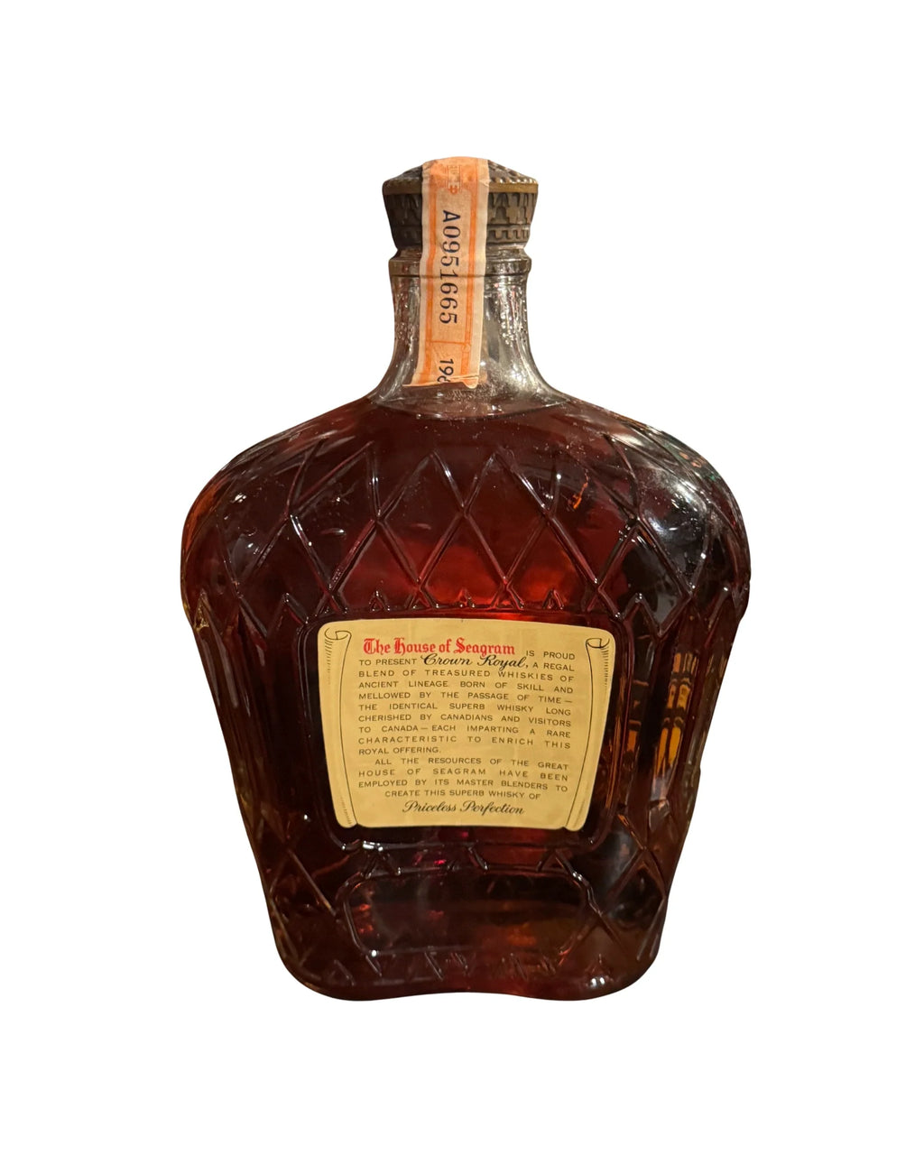 1965 Crown Royal Fine De Luxe 80 Proof 4ml