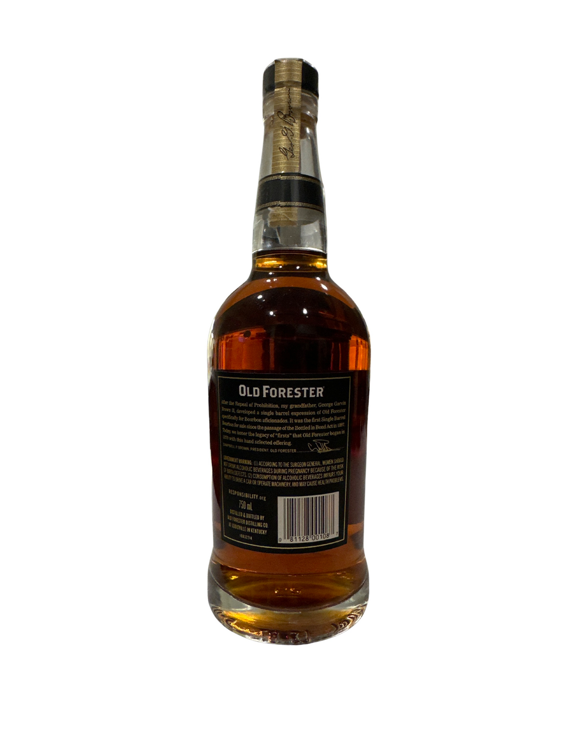 2018 Old Forester Distilling Co. Old Forester Single Barrel 90 Proof 750ml