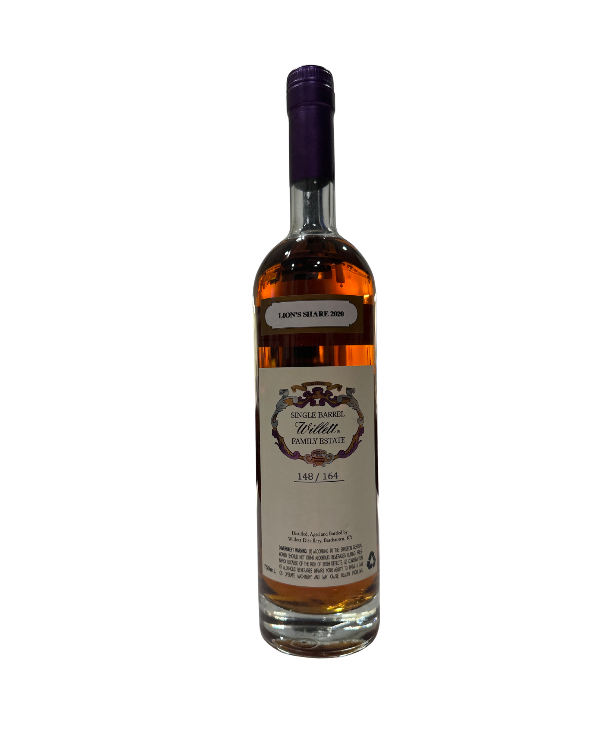 2020 Willett Lions Share Family Estate Bottled Single Barrel Bourbon 122.2 Proof 750ml