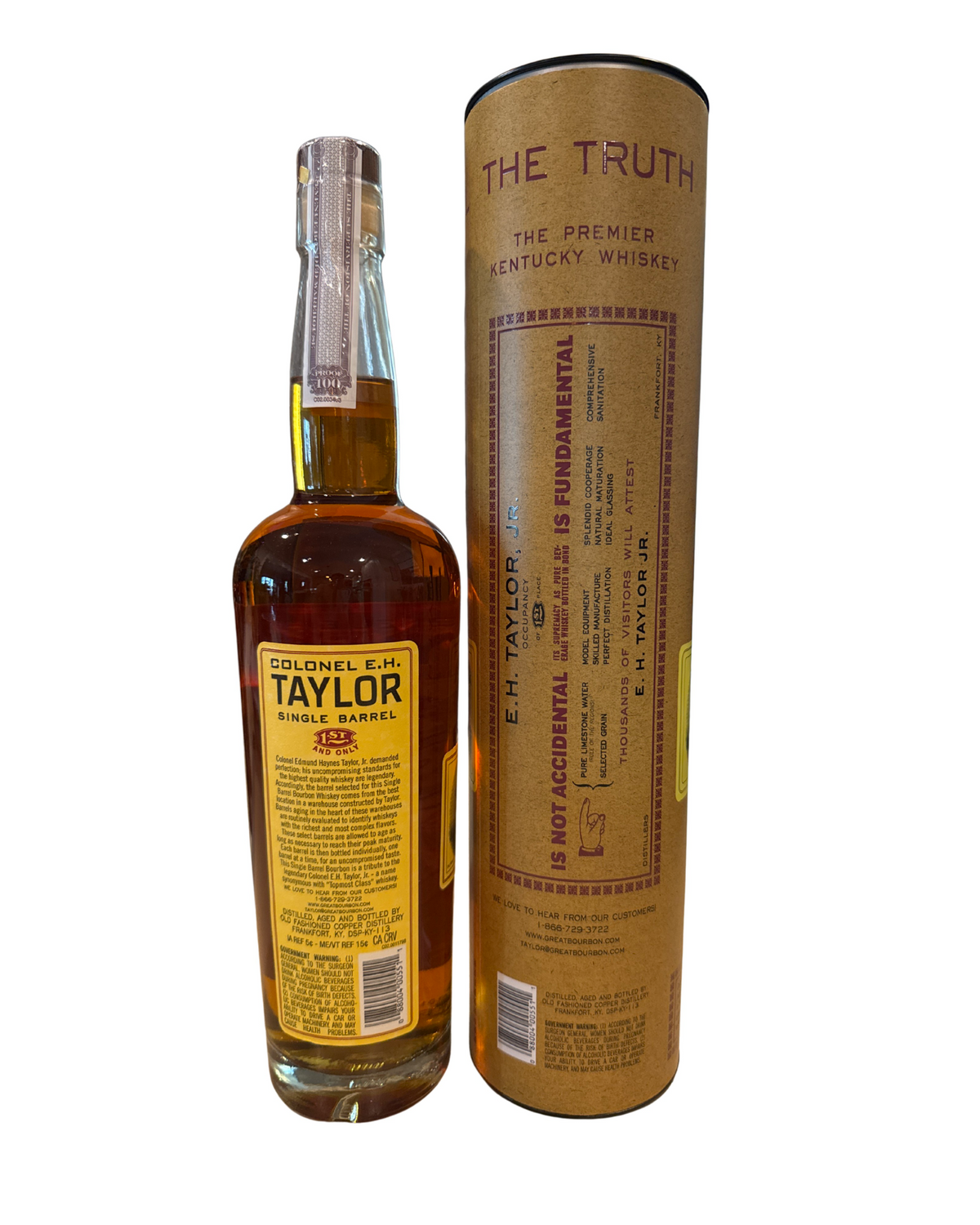 2026 E.H. Taylor, Jr. Old Fashioned Copper Distillery Colonel E.H. Taylor, Jr. Single Barrel 100 Proof 750ml