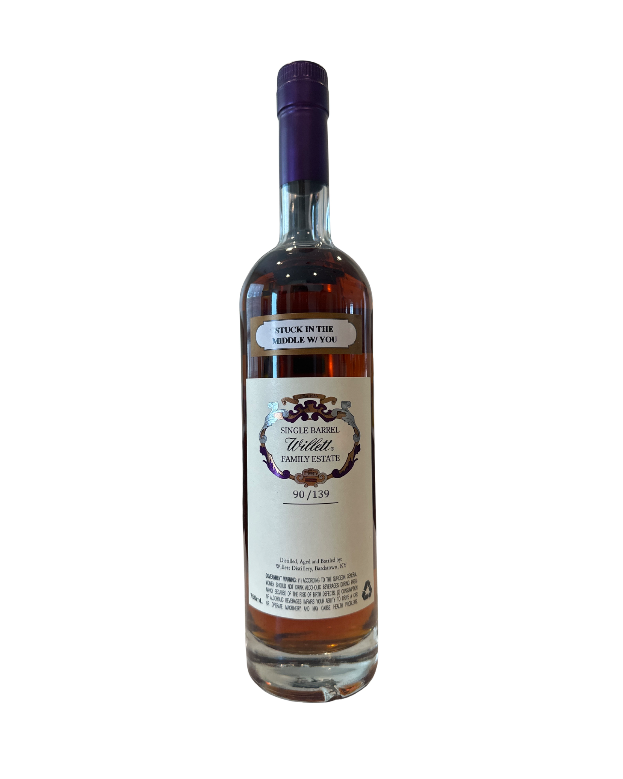 Willett Stuck In The Middle w/You Willett Family Estate Bottled Single Barrel Bourbon 122.6 Proof 750ml