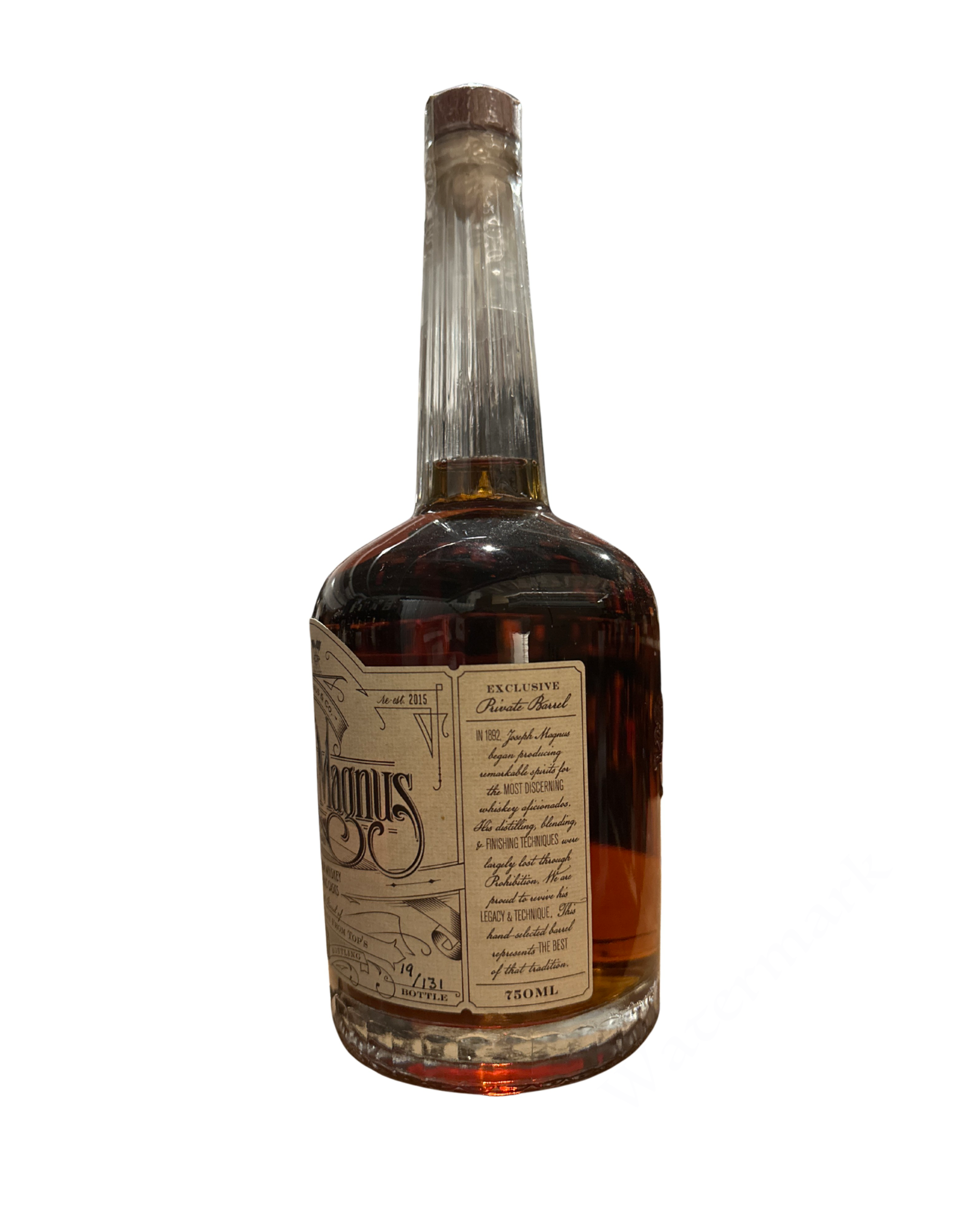 Jos. A. Magnus & Co. Joseph Magnus Hand Selected Straight Bourbon Whiskey Finished in Cognac Casks 106.94 Proof
