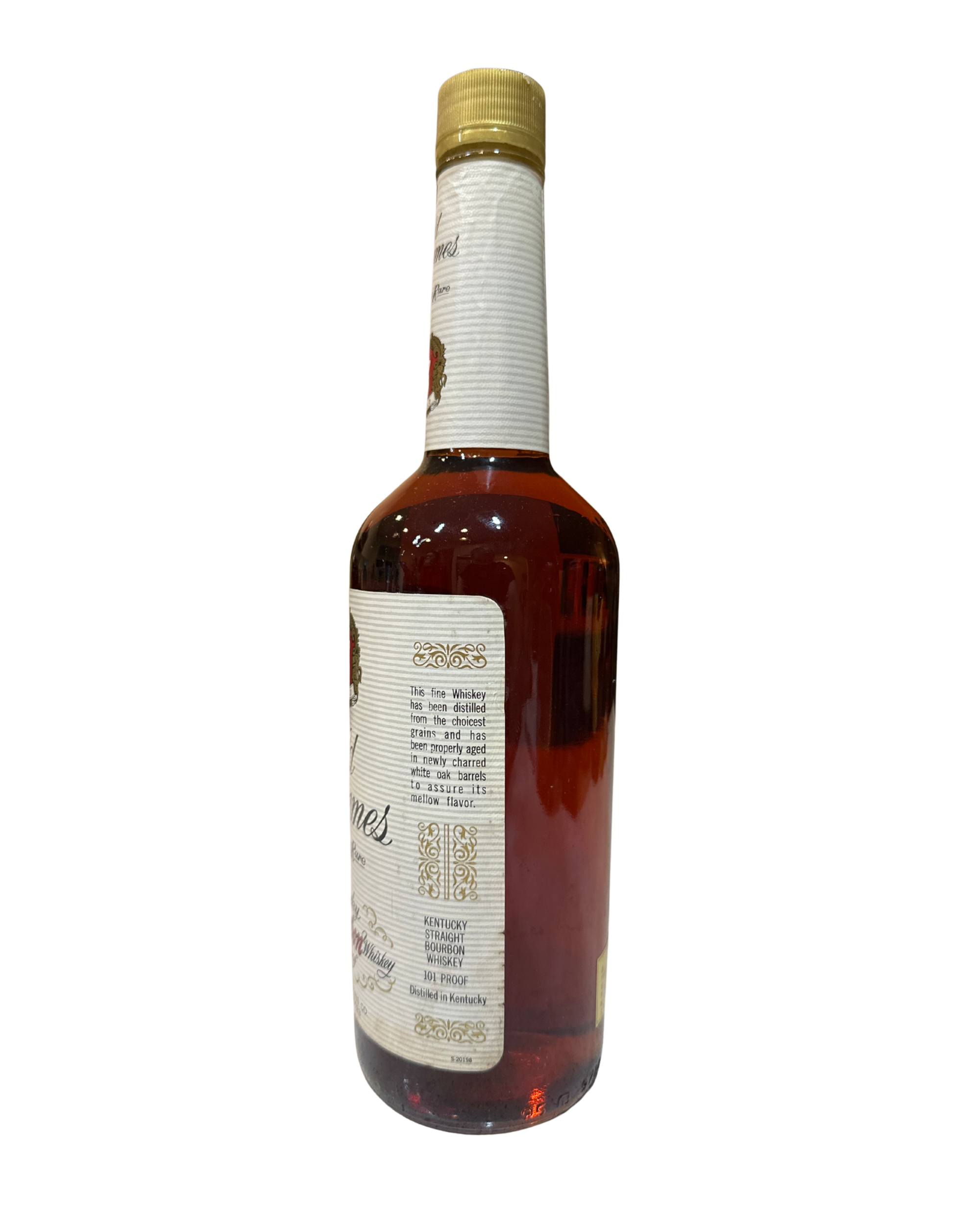 90’s Release Old Grommes 12 Year Very Very Rare Kentucky Straight Bourbon Whiskey 101 Proof 750ml